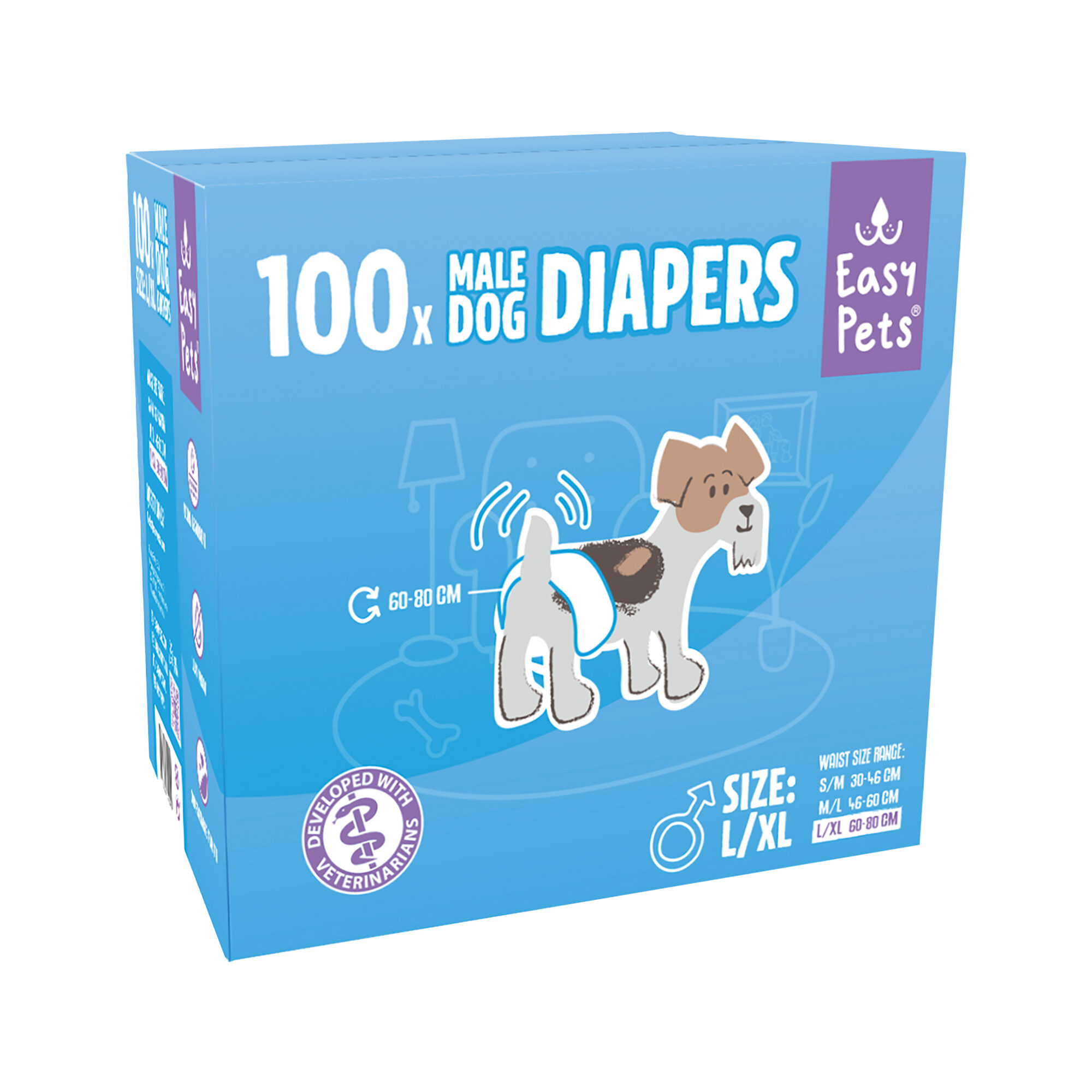 Easypets Hondenluiers Reu - L/XL - 100 stuks