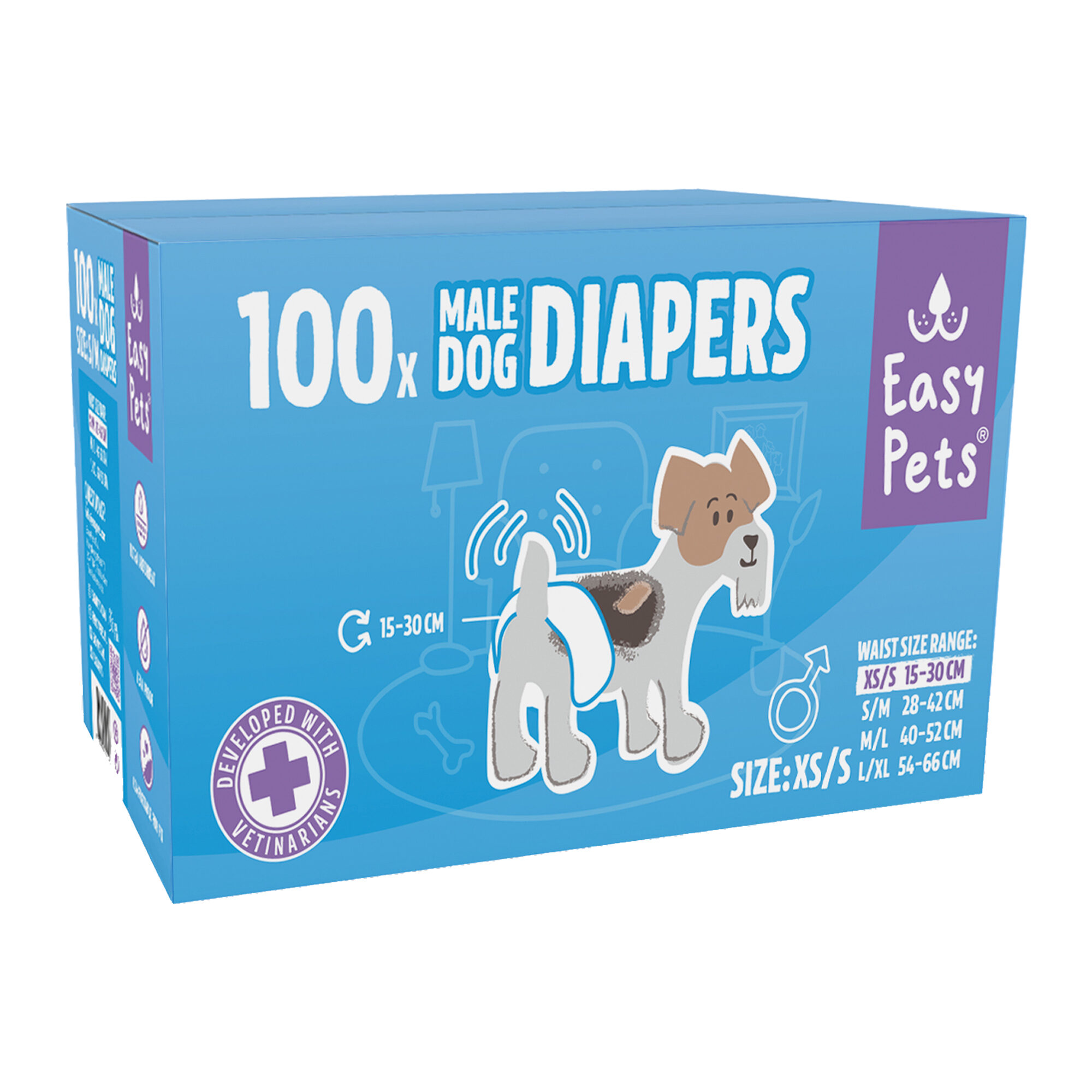 Easypets Hondenluiers Reu - XS/S - 100 stuks