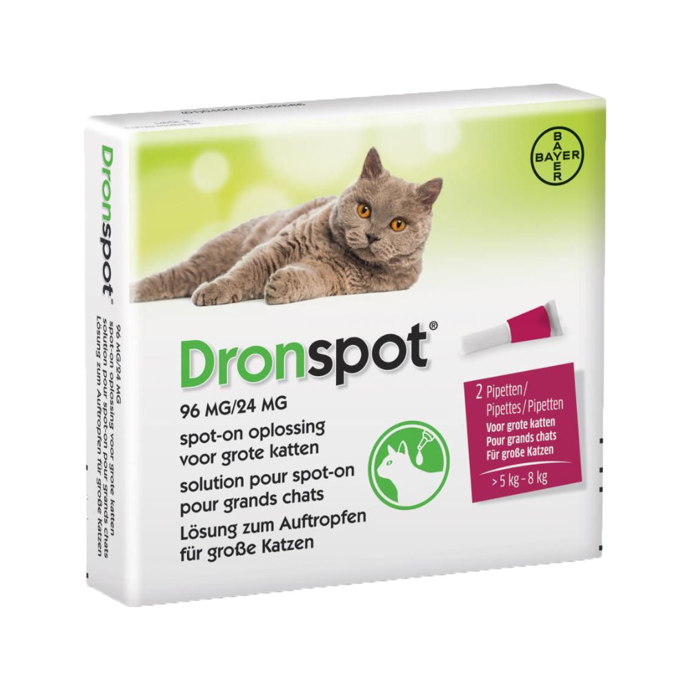 Dronspot Cat - voor grote katten - 2 pipetten