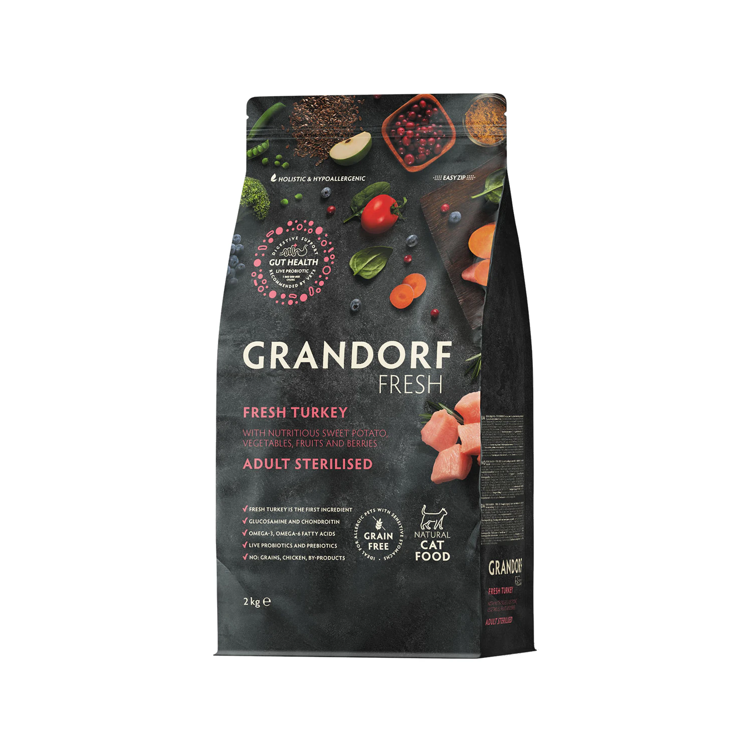 Grandorf Fresh Sterilised Adult - Kalkoen - Kattenvoer
