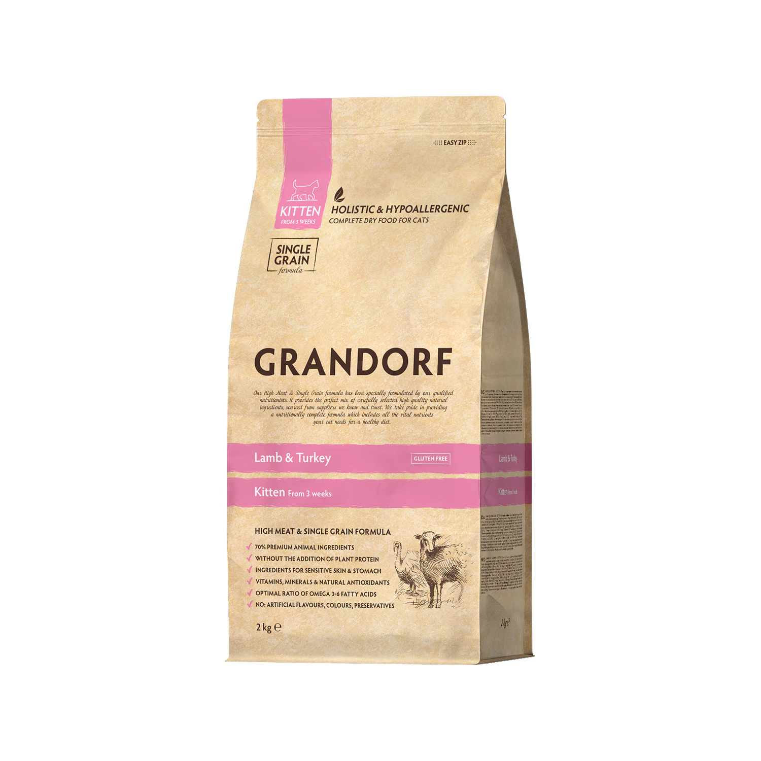 Grandorf All Breeds Kitten Croquettes pour chat