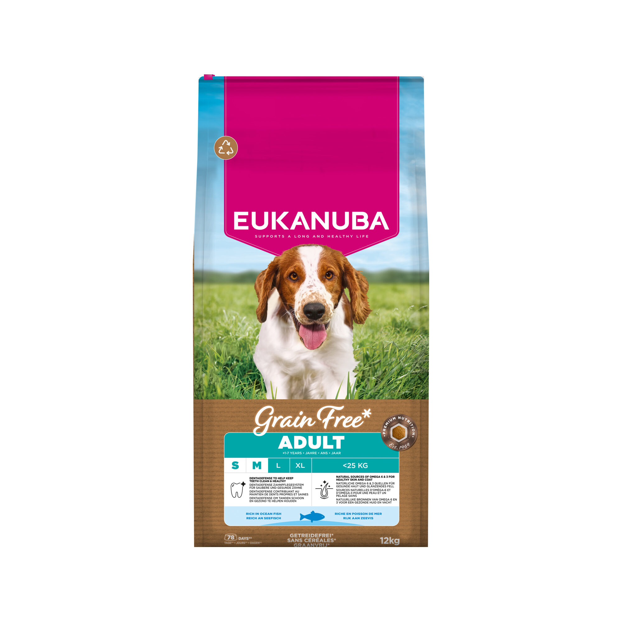 Eukanuba Dog Adult Small Medium Kornfrit - 12 kg