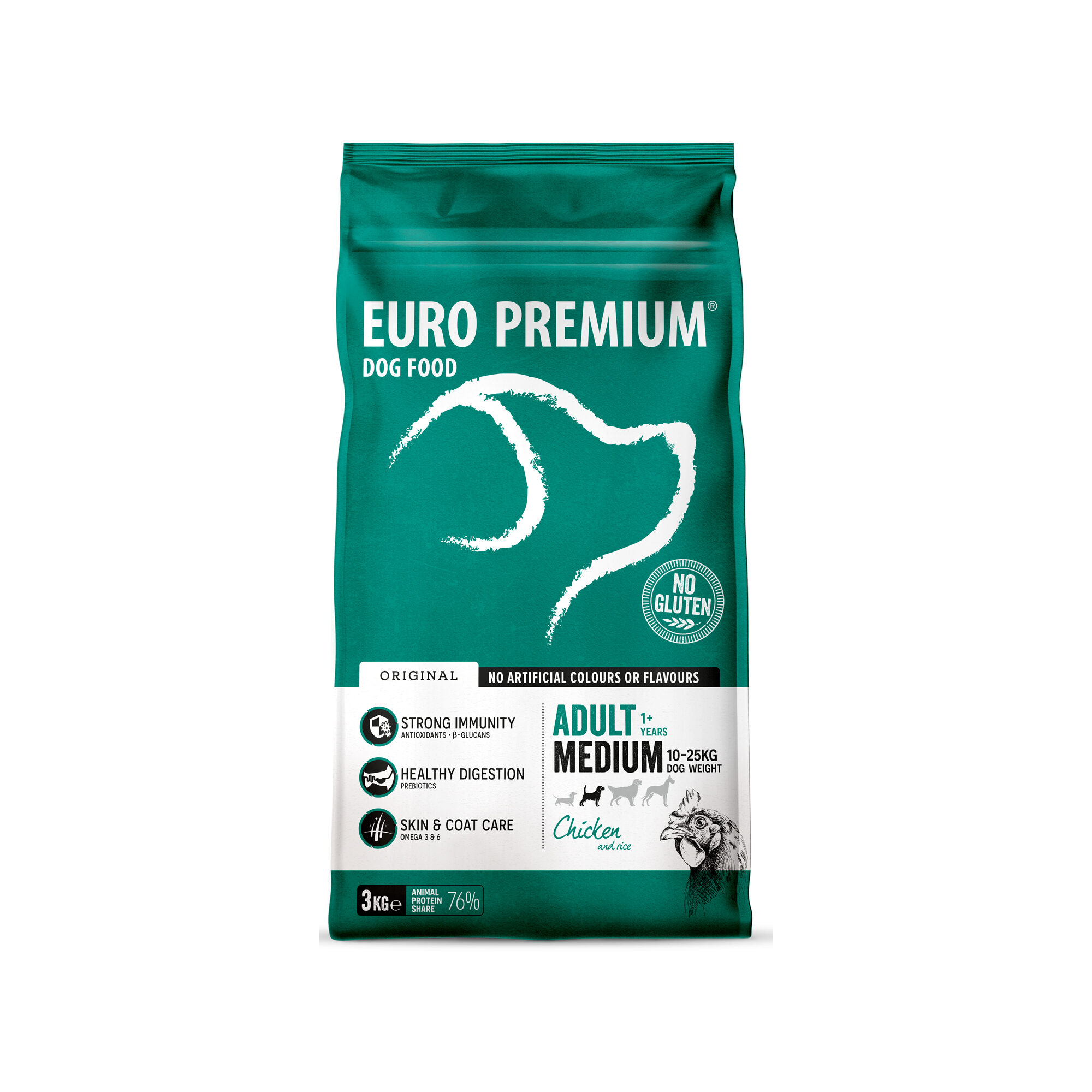 Euro Premium Medium Adult - Lamm und Reis