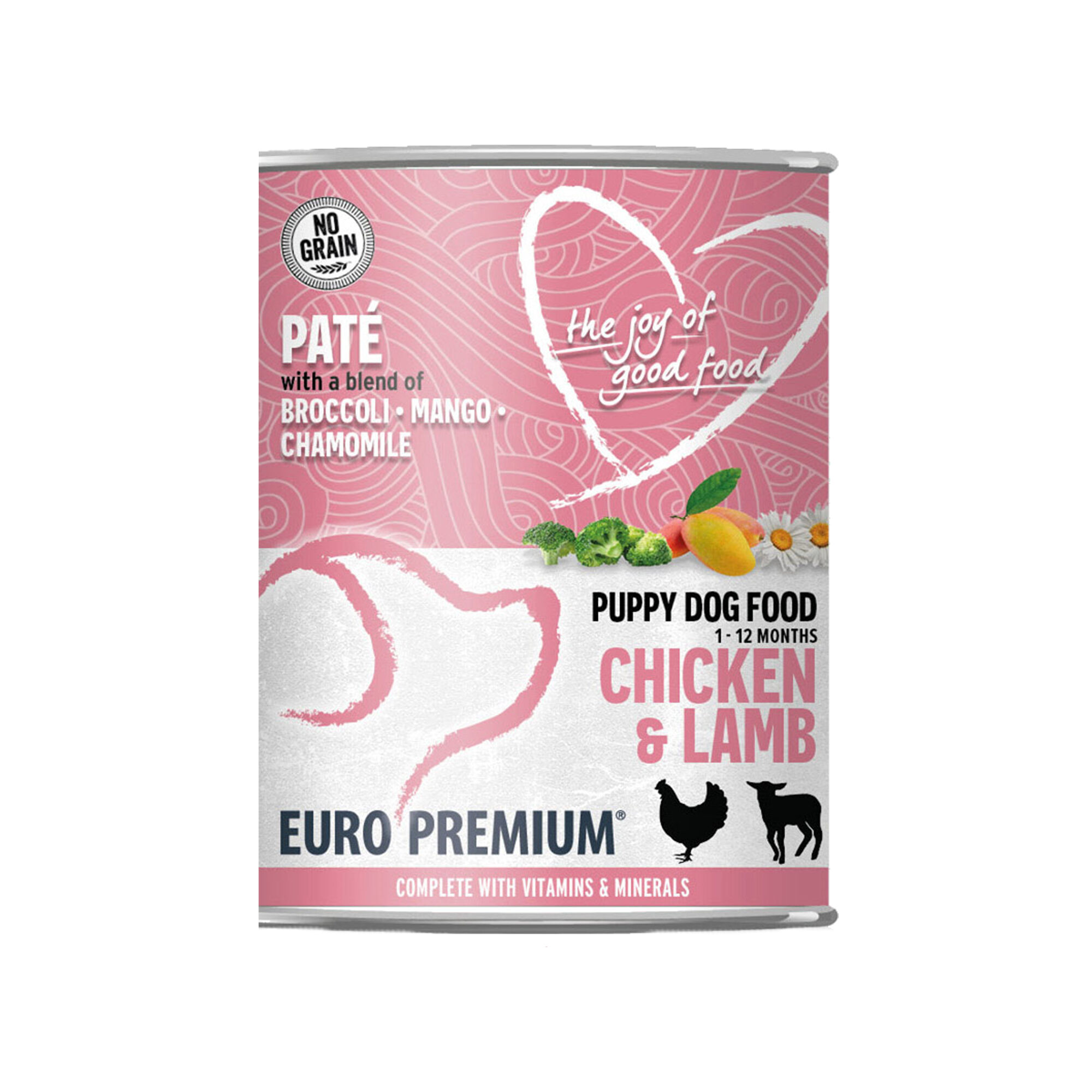 Euro Premium Puppy Pâté - Chicken and Lamb - 6 x 400 g