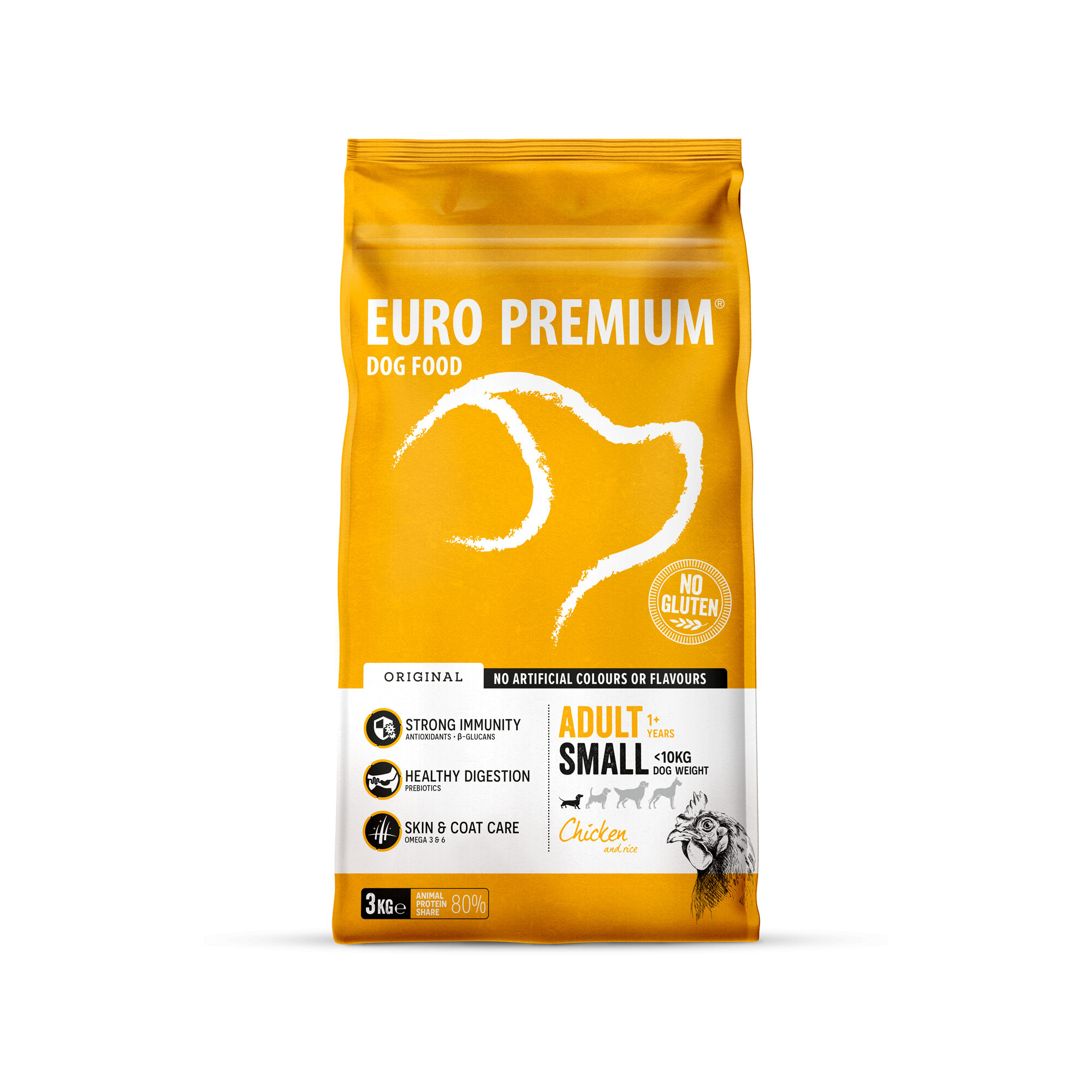 Euro Premium Small Adult - Kip en Rijst