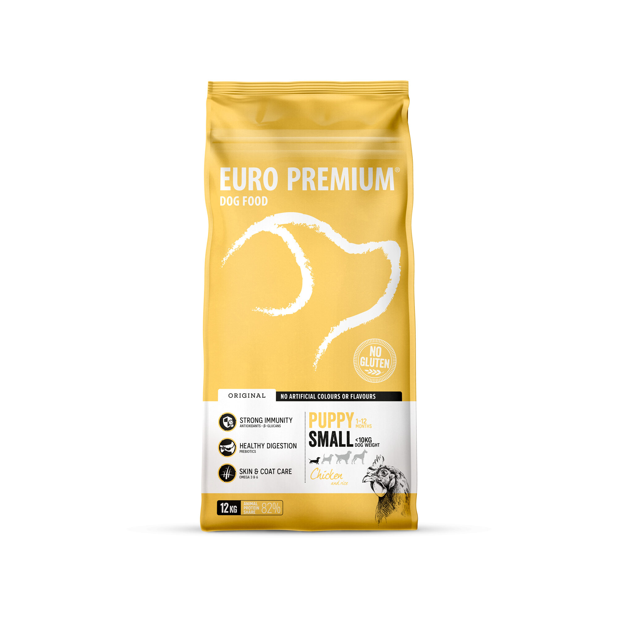 Euro Premium Small Puppy - Kip en Rijst - 12 kg