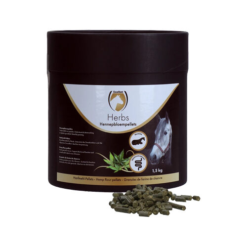 Excellent Herbs Hennepbloempellets - 1,5 kg