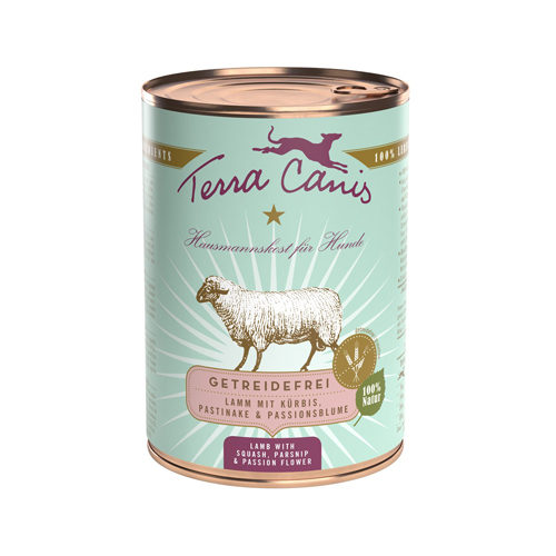 Terra Canis Getreidefrei Hundefutter - Dosen - Lamm - 6 x 400 g