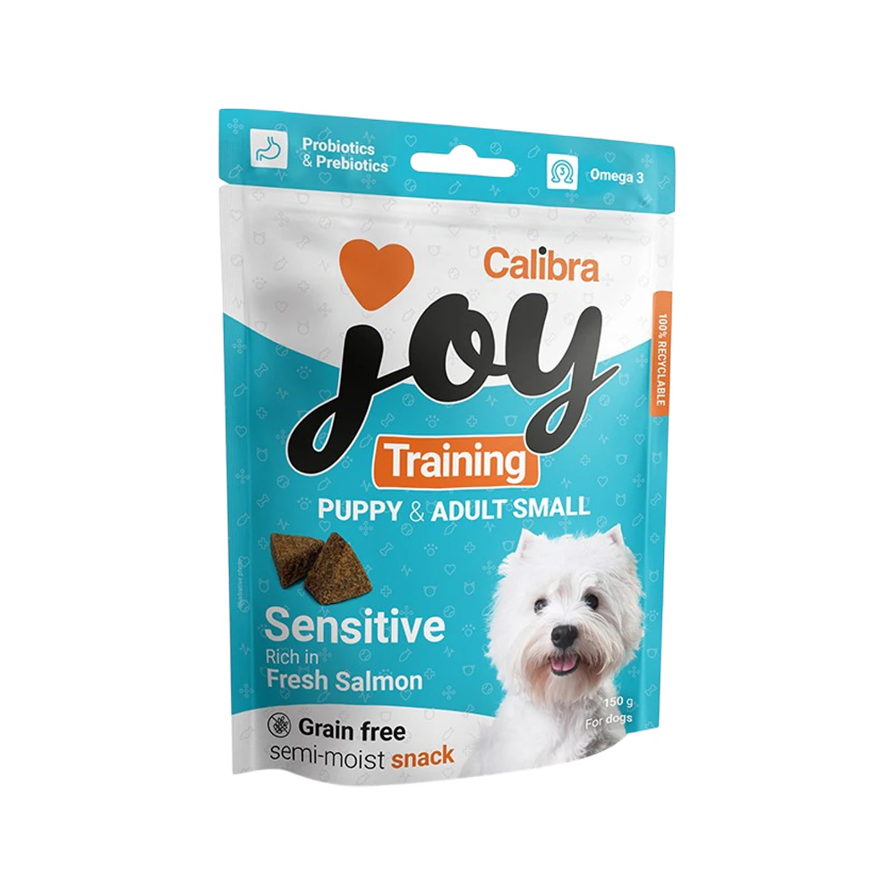 Calibra Joy Dog Training Snacks - Puppy & Adult Small Breed - Sensitive - Lachs - 3 x 150 g