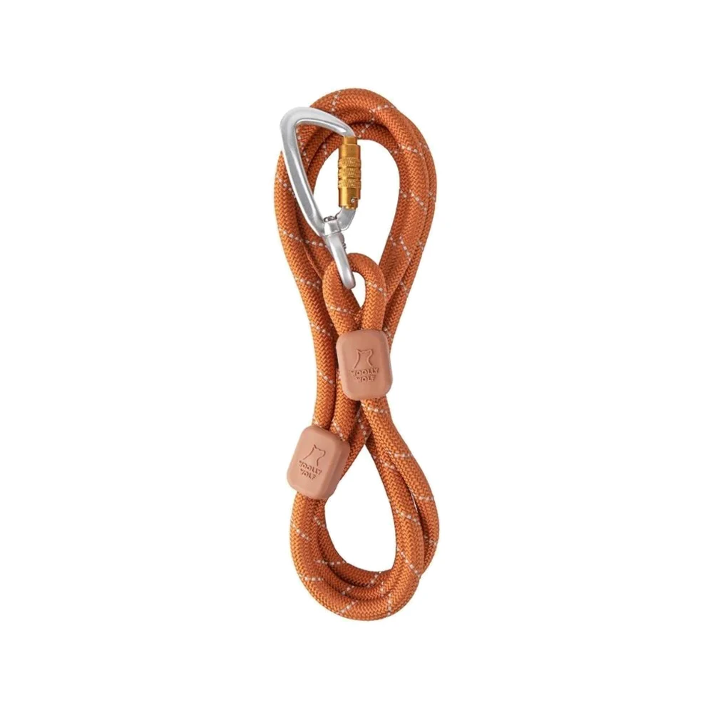 Woolly Wolf Rope Leash - Terracotta