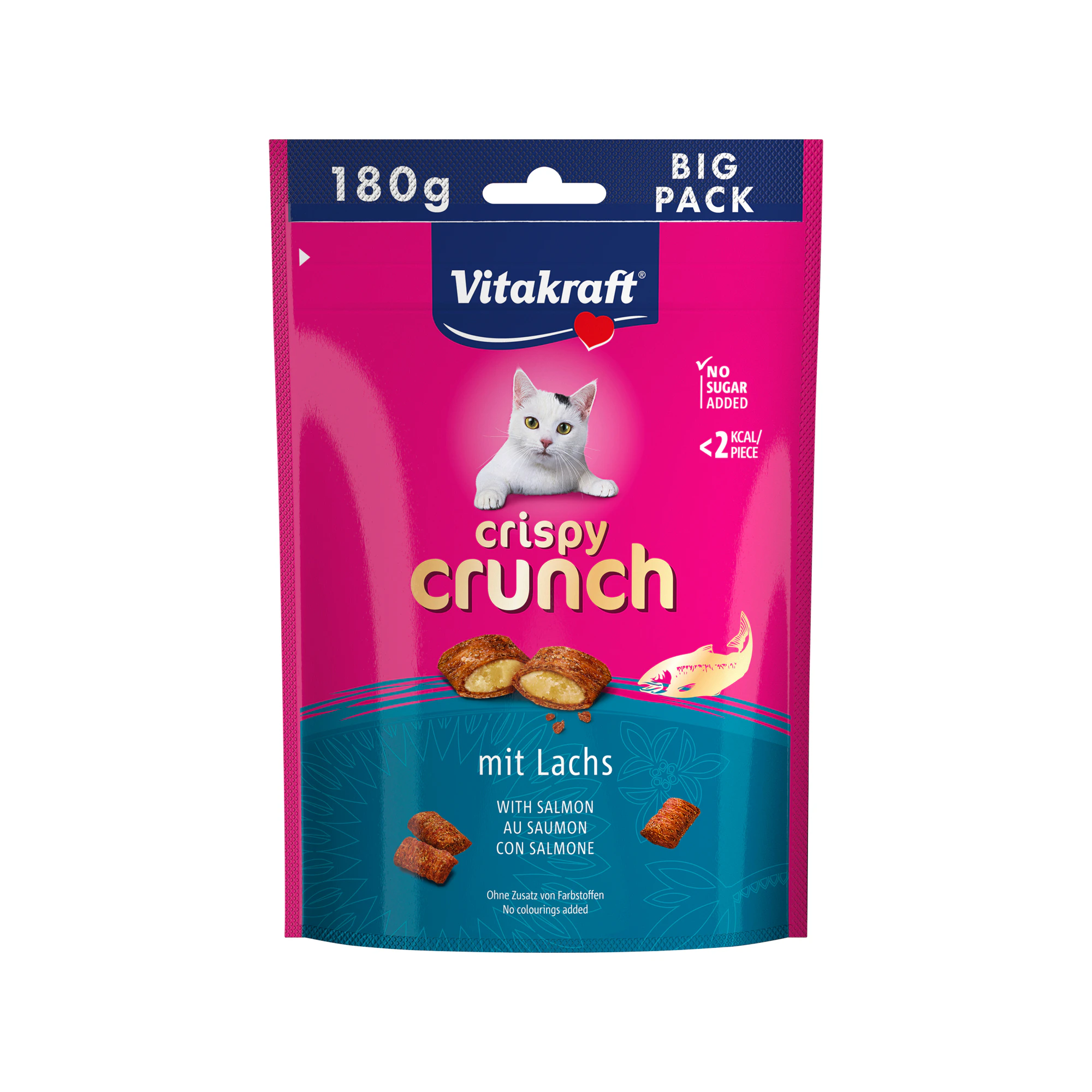 Vitakraft Crispy Crunch Big Pack - Zalm - 180 g