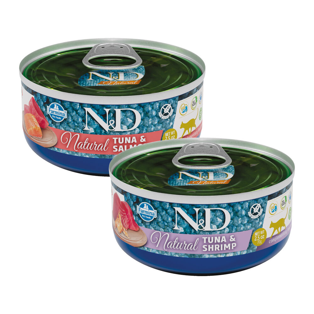 Farmina N&D Natural Adult Nassfutter - Thunfisch & Lachs - 24 X 70 G
