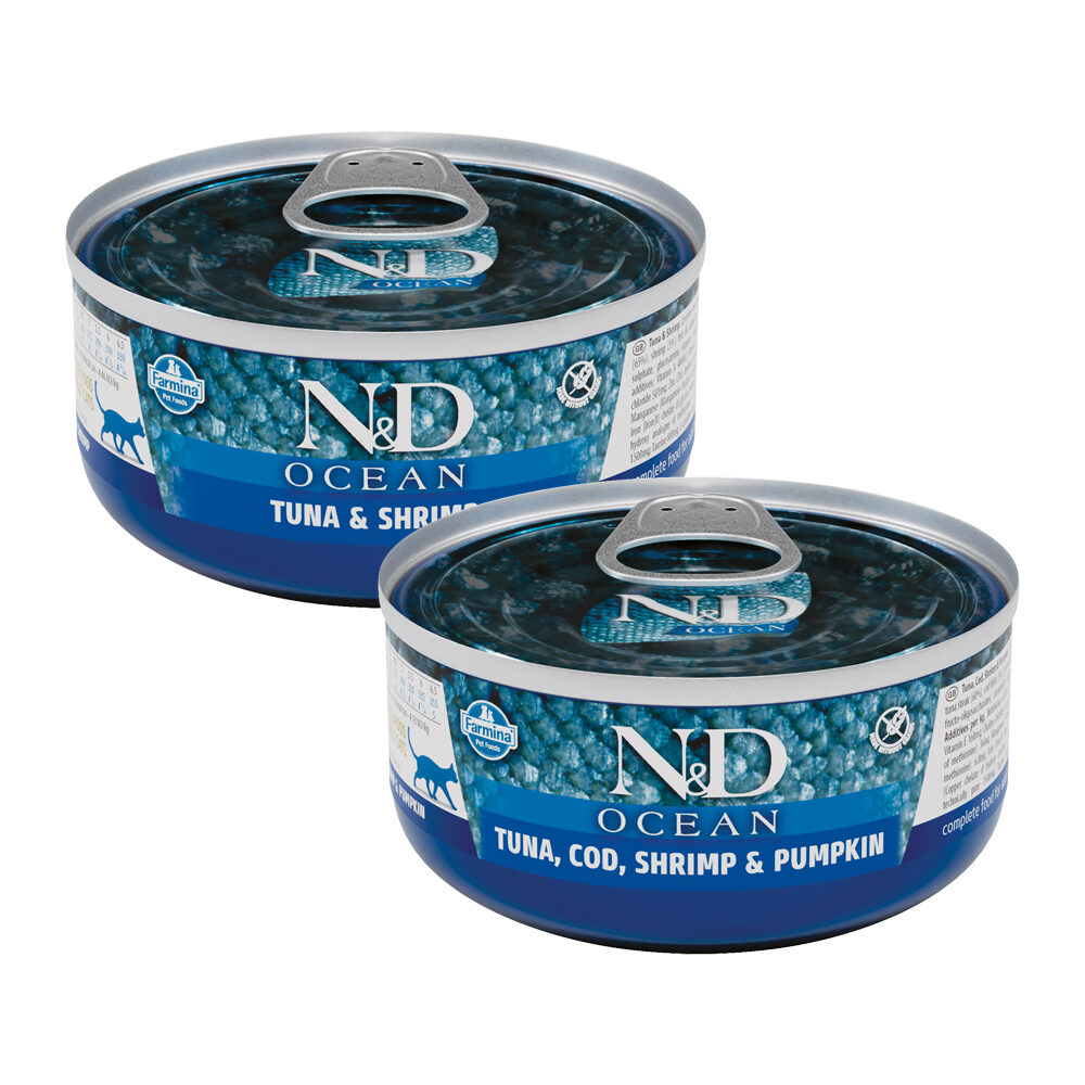 Farmina N&D Ocean Adult Nassfutter – Thunfisch & Kabeljau – 24 x 70 g Farmina N&D Ocean Adult Nassfutter – Thunfisch & Kabeljau – 24 x 70 g