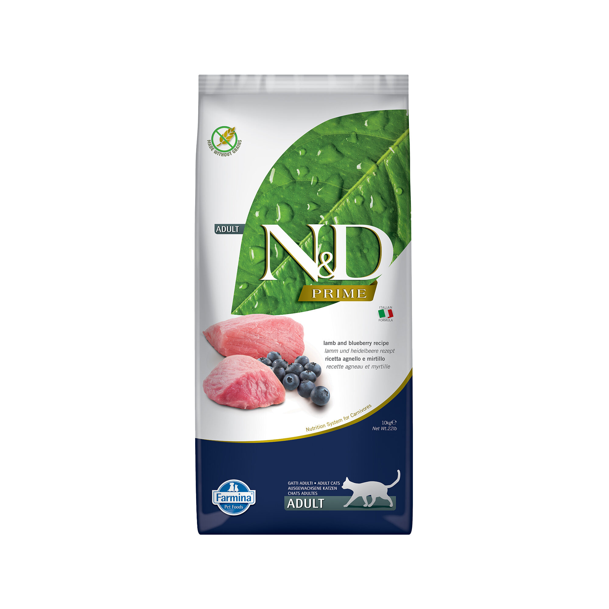 Farmina N&D Prime Adult Katzenfutter - Lamm - 10 kg