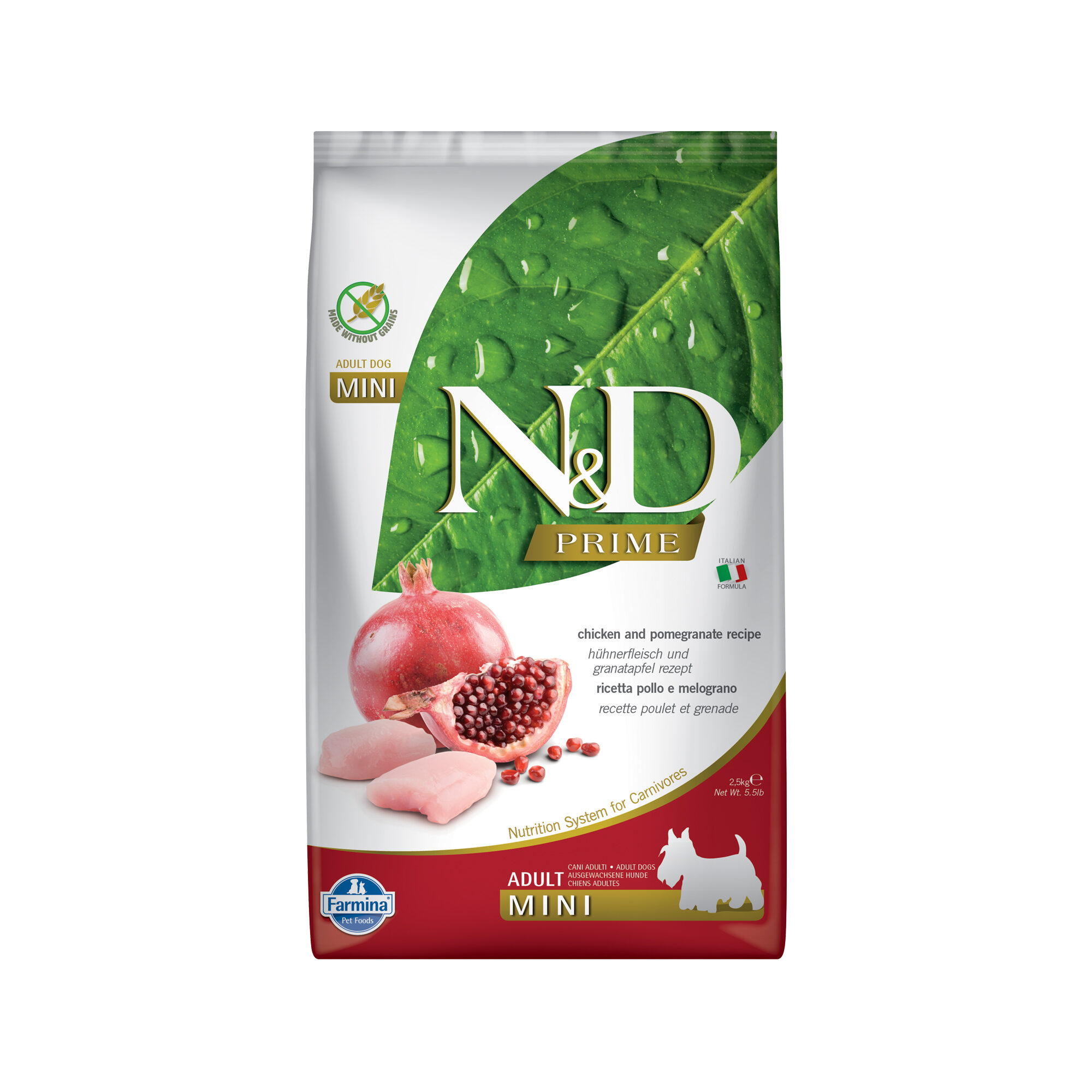 Farmina N&D Prime Adult Mini Hundefutter - Huhn und Granatapfel