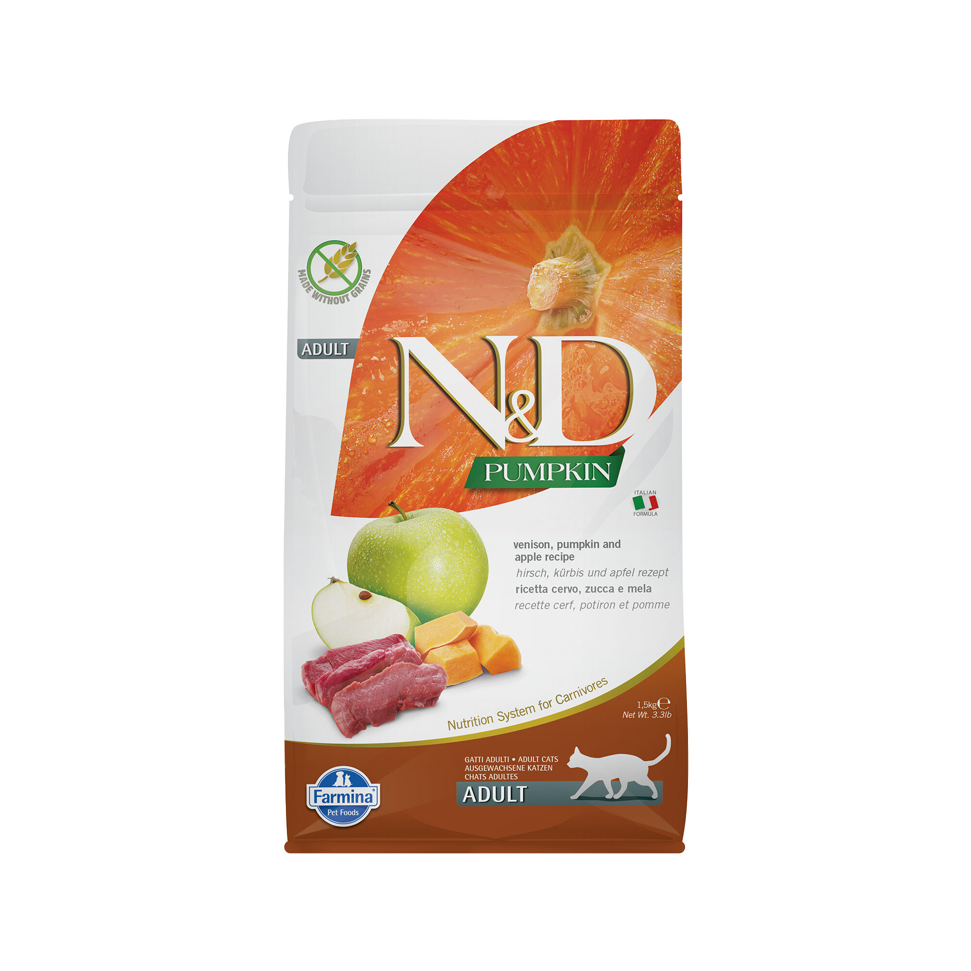 Farmina N&D Pumpkin Adult Kattenvoer - Venison