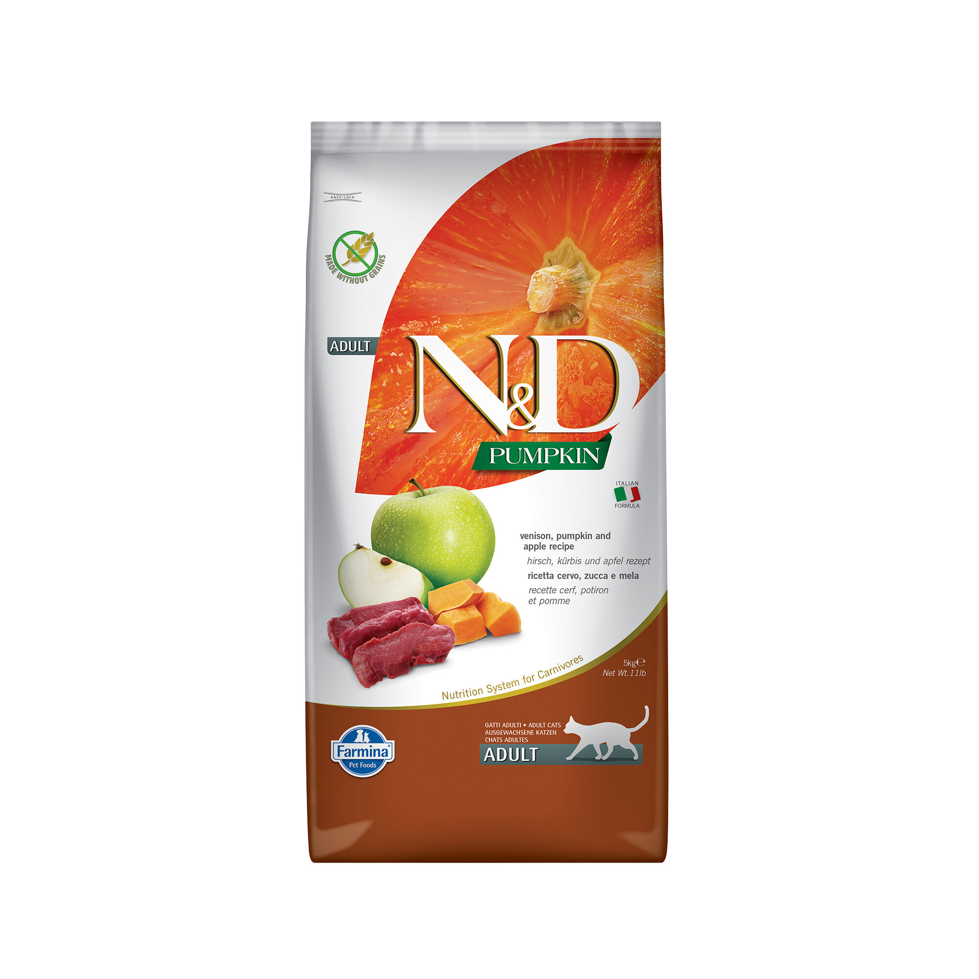 Farmina N&D Pumpkin Adult Kattenvoer - Venison - 5 kg