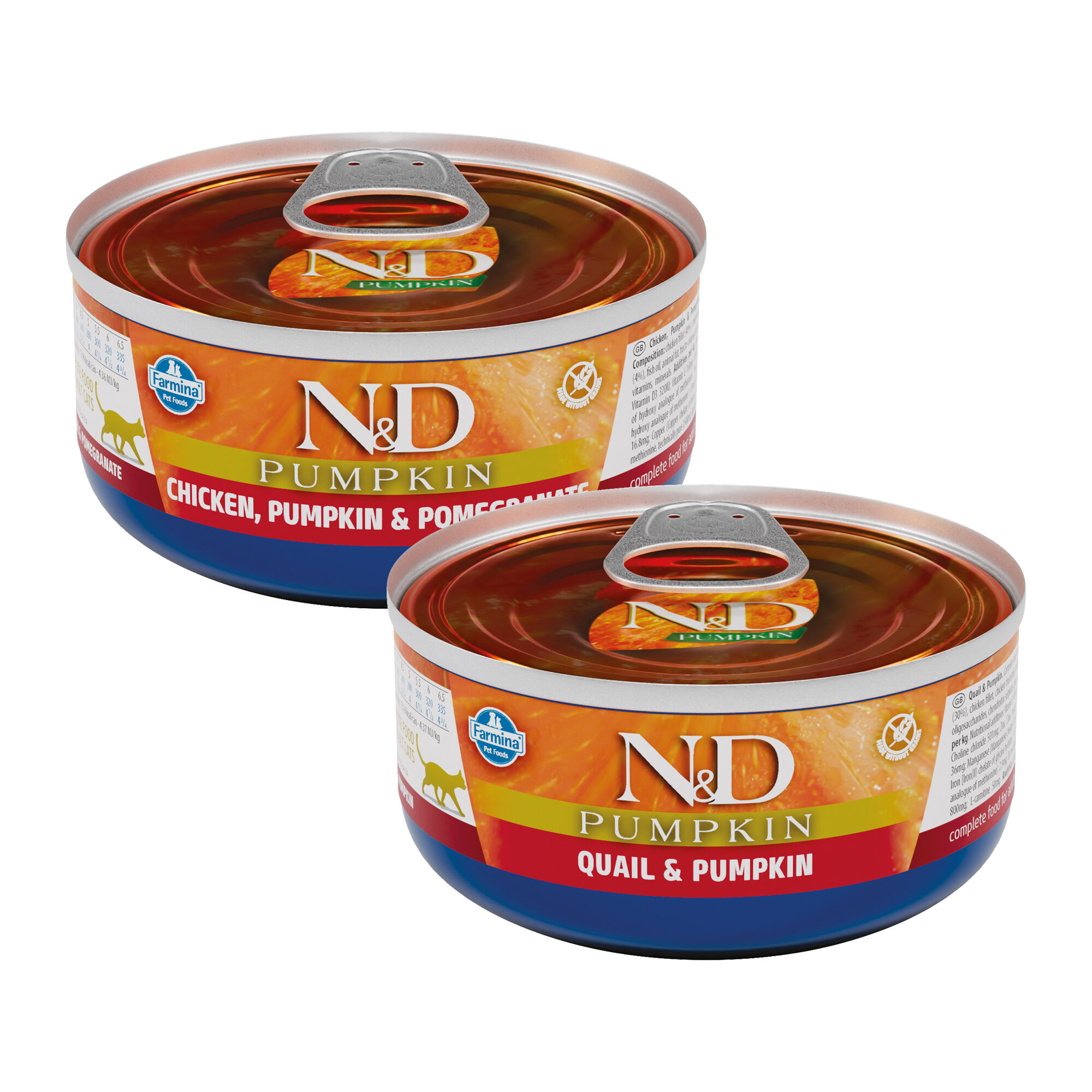 Farmina N&D Pumpkin Adult Nassfutter – Wachtel & Kürbis – 24 x 70 g
