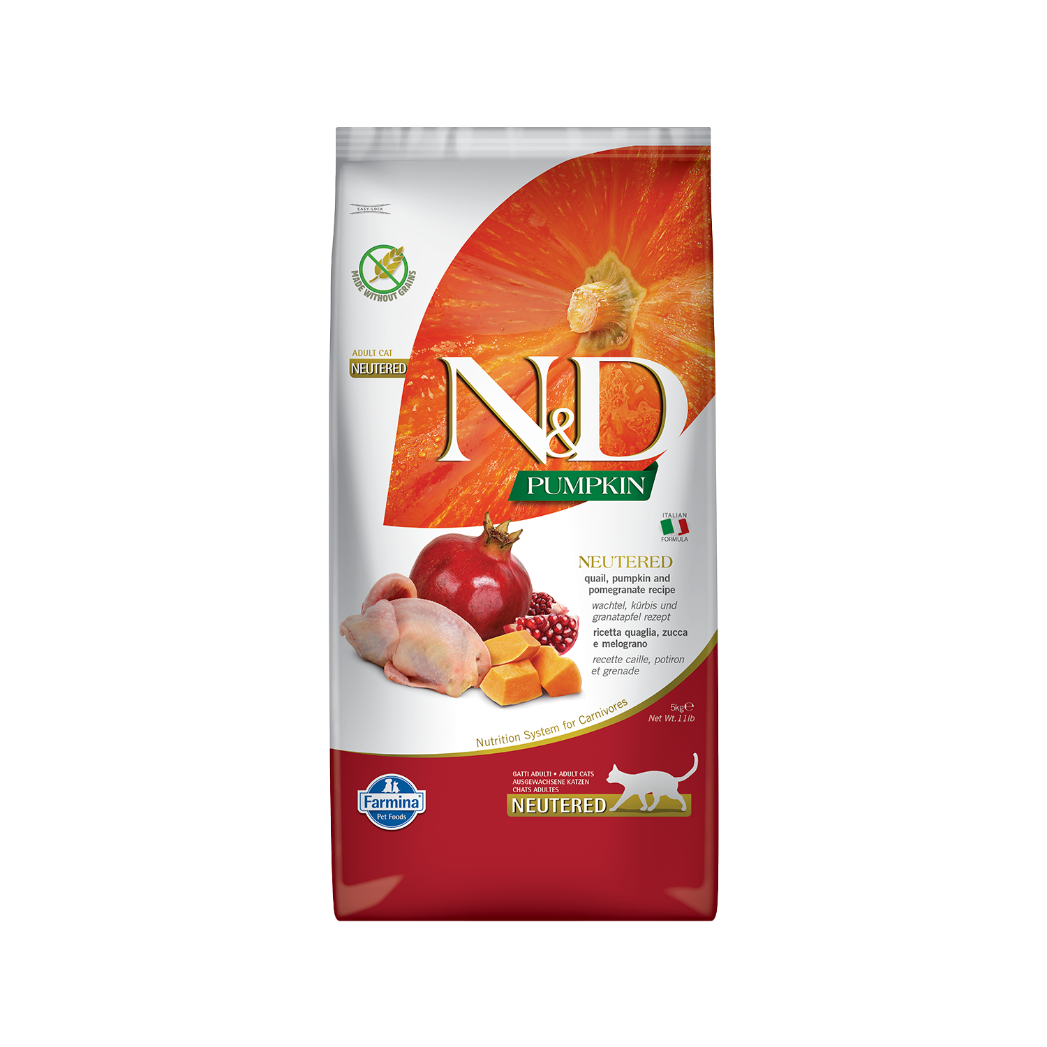 Farmina N&D Pumpkin Kastraten Katzenfutter - Wachtel
