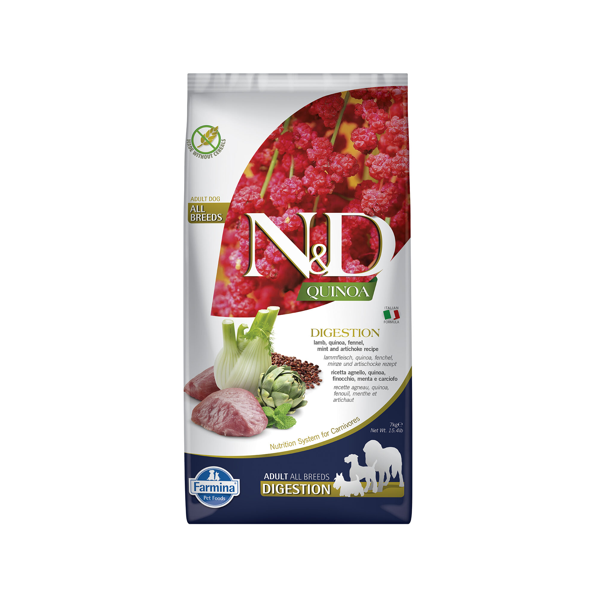 Farmina N&D Quinoa Adult Mini Hundefutter – Lamm & Fenchel, 800 G, Getreidefrei