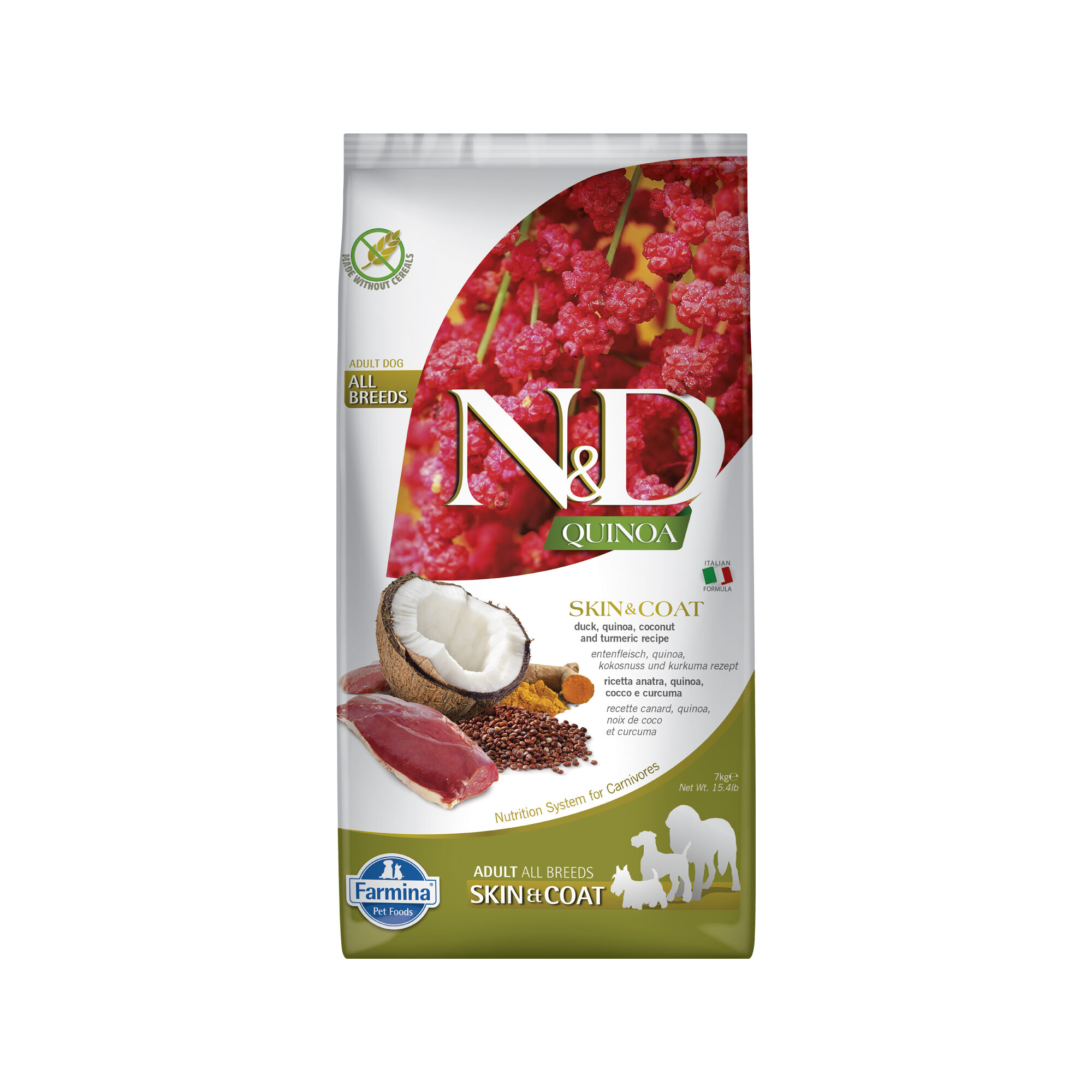 Farmina N&D Quinoa Skin & Coat Adult Hundefutter - Ente