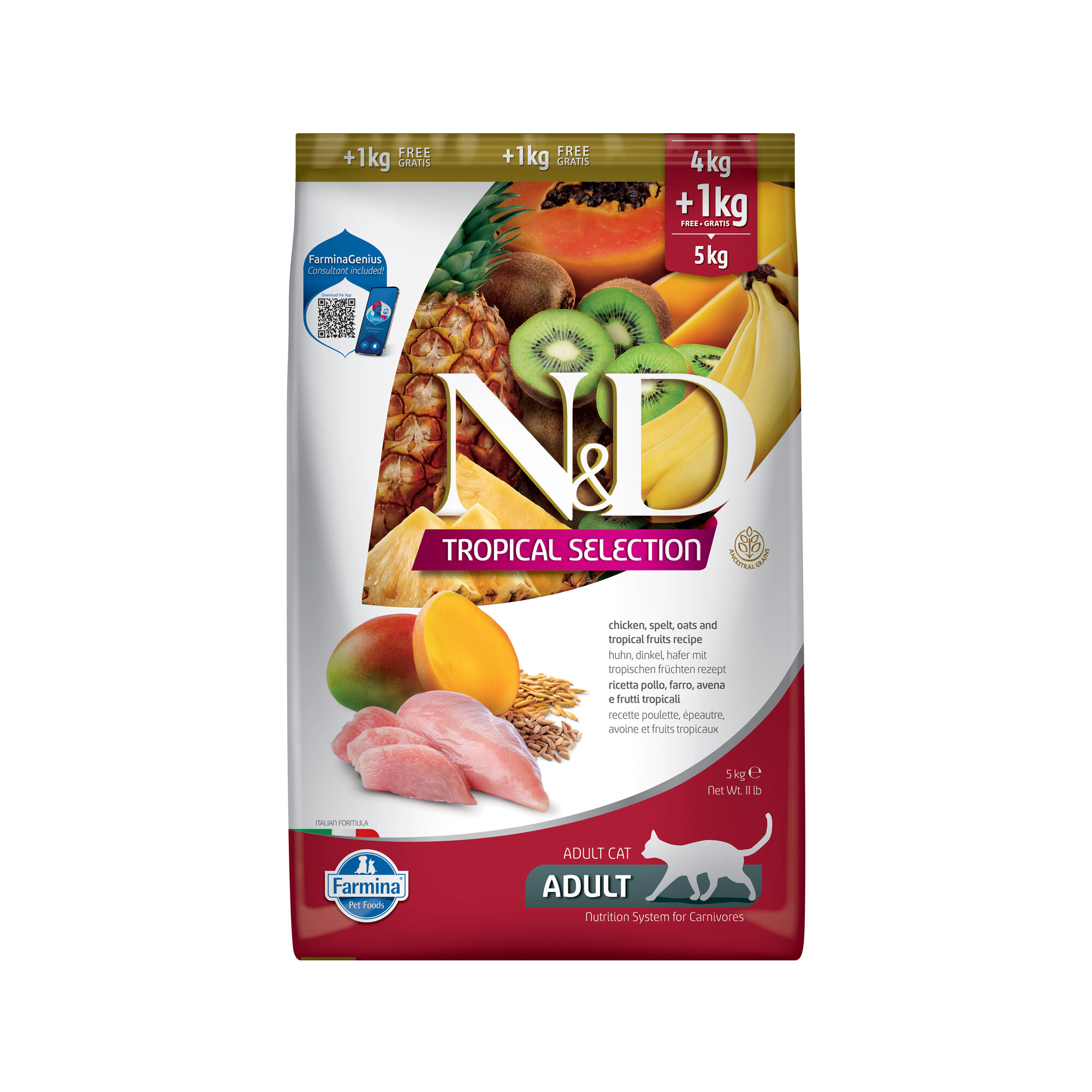 Farmina N&D Tropical Kip - Kattenvoer - 5 kg