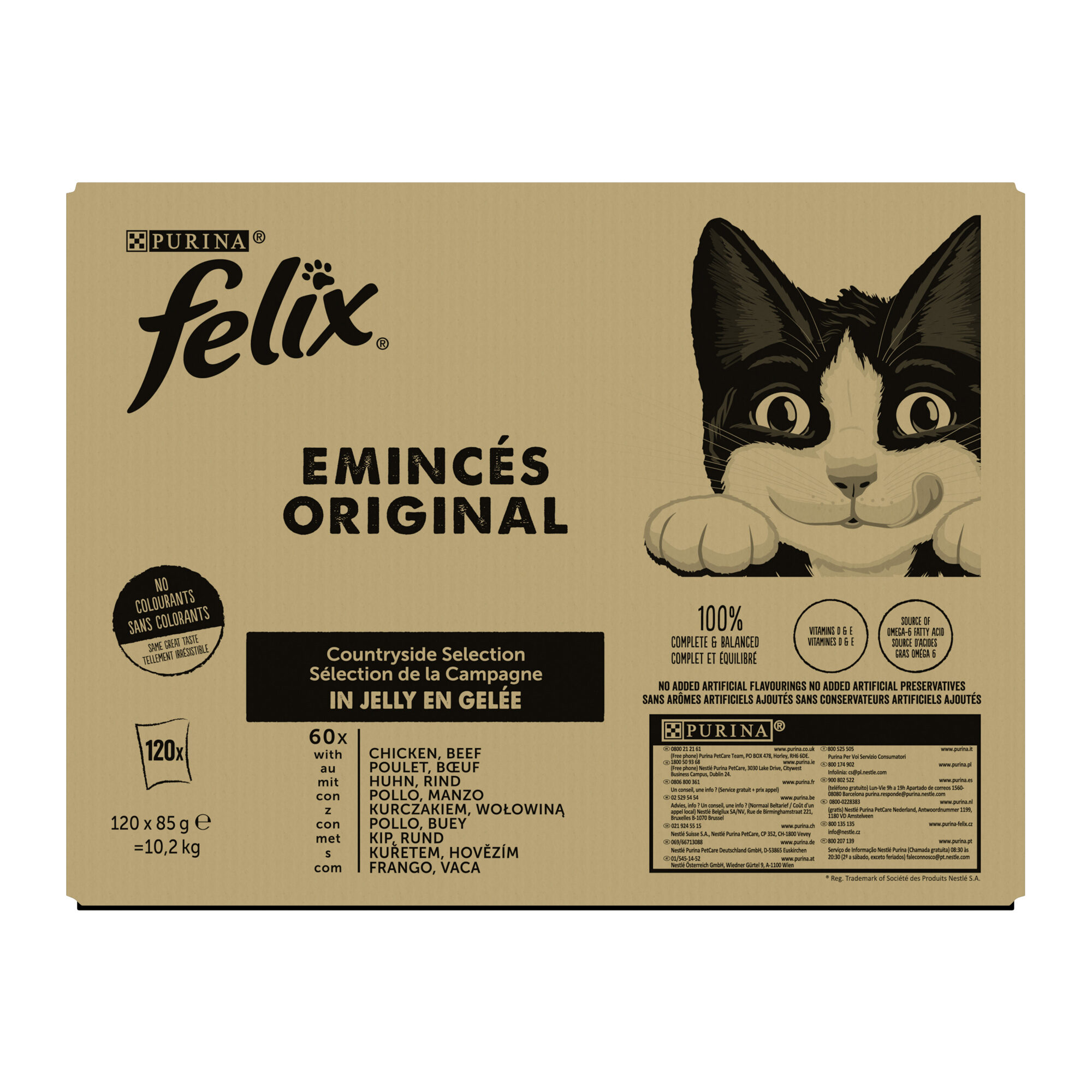 Felix Original Countryside Selection in Jelly - 120 x 85 g