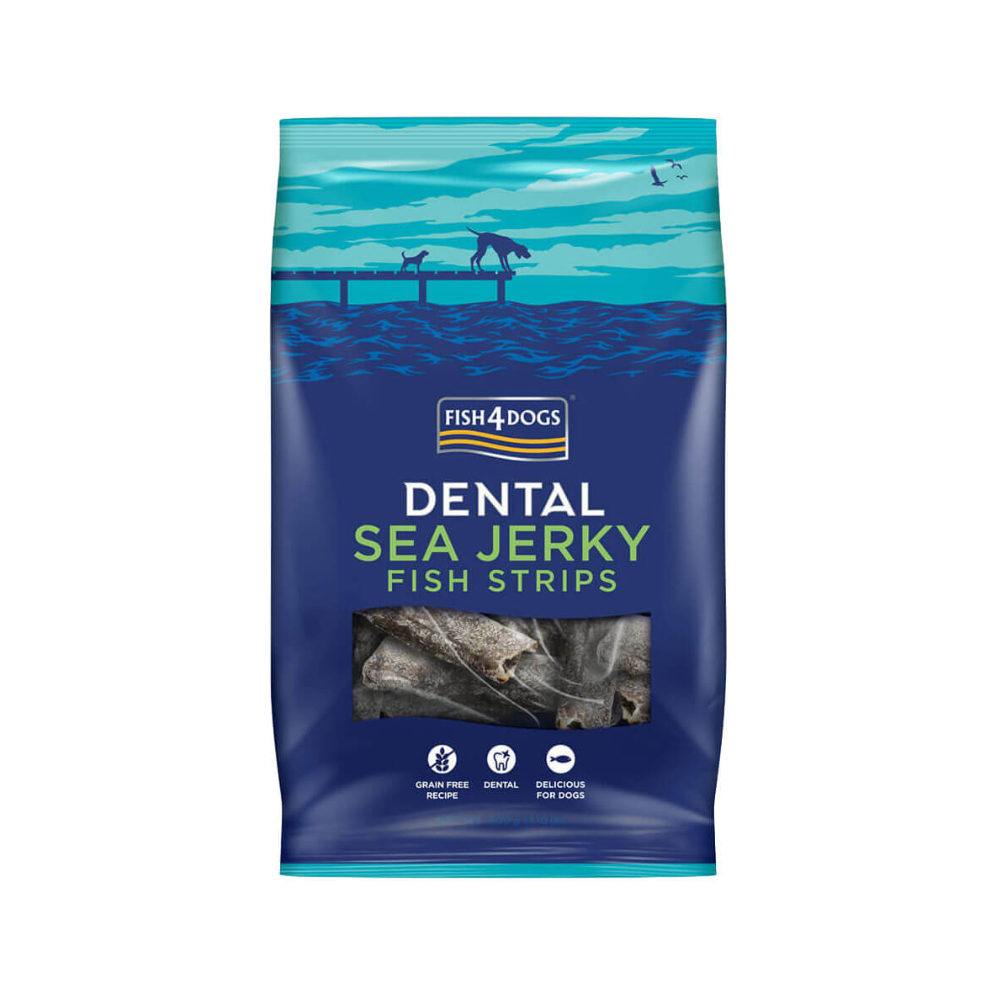 Fish4Dogs Dental - Sea Jerky Fish Strips - 500g