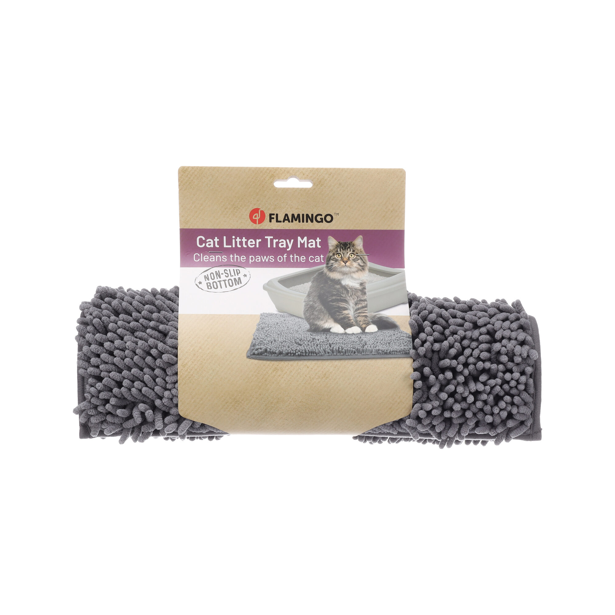 Flamingo Tapis de Litière Rutt - Gris