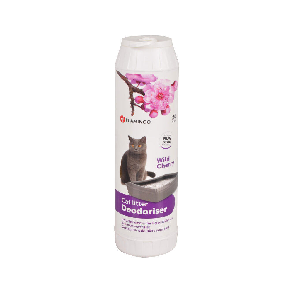 Flamingo Désodorisant pour Litière de Chat Wild Cherry - 750 g