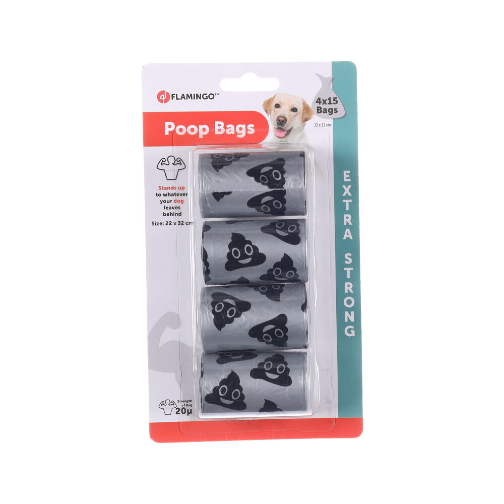 Flamingo Poepzakjes Forta Extra Sterk - 4 x 15 stuks