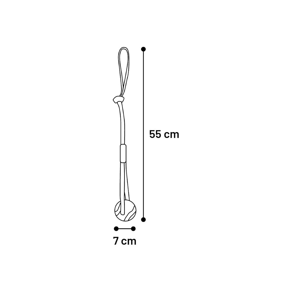Flamingo Tug Rope with Ball and Handle