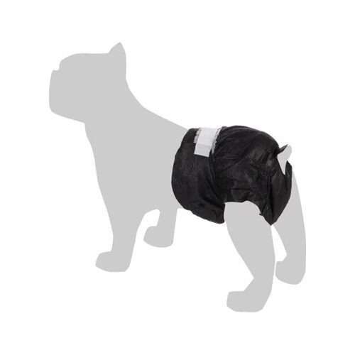 Flamingo Disposable Nappy for Female Dogs - XL - Black