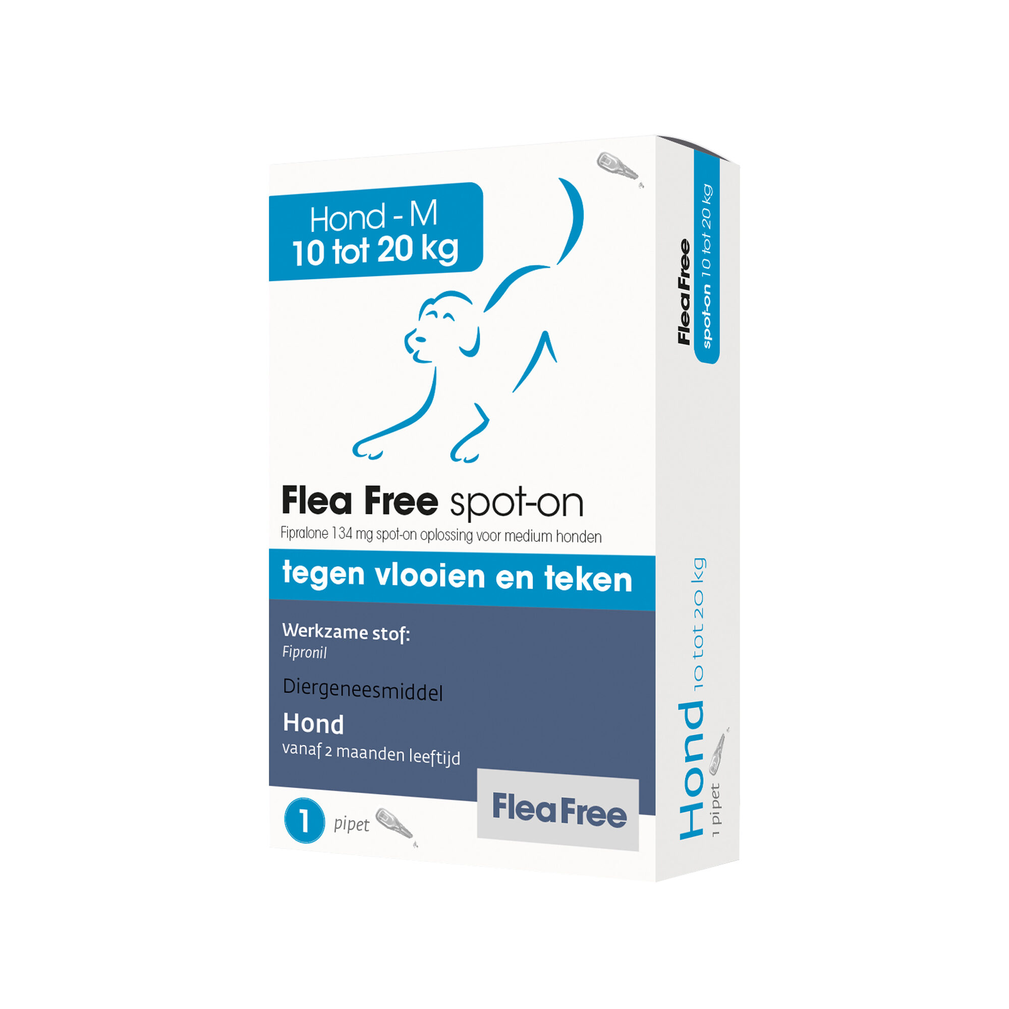 Flea Free spot-on Hond - 10 tot - 1 pipet