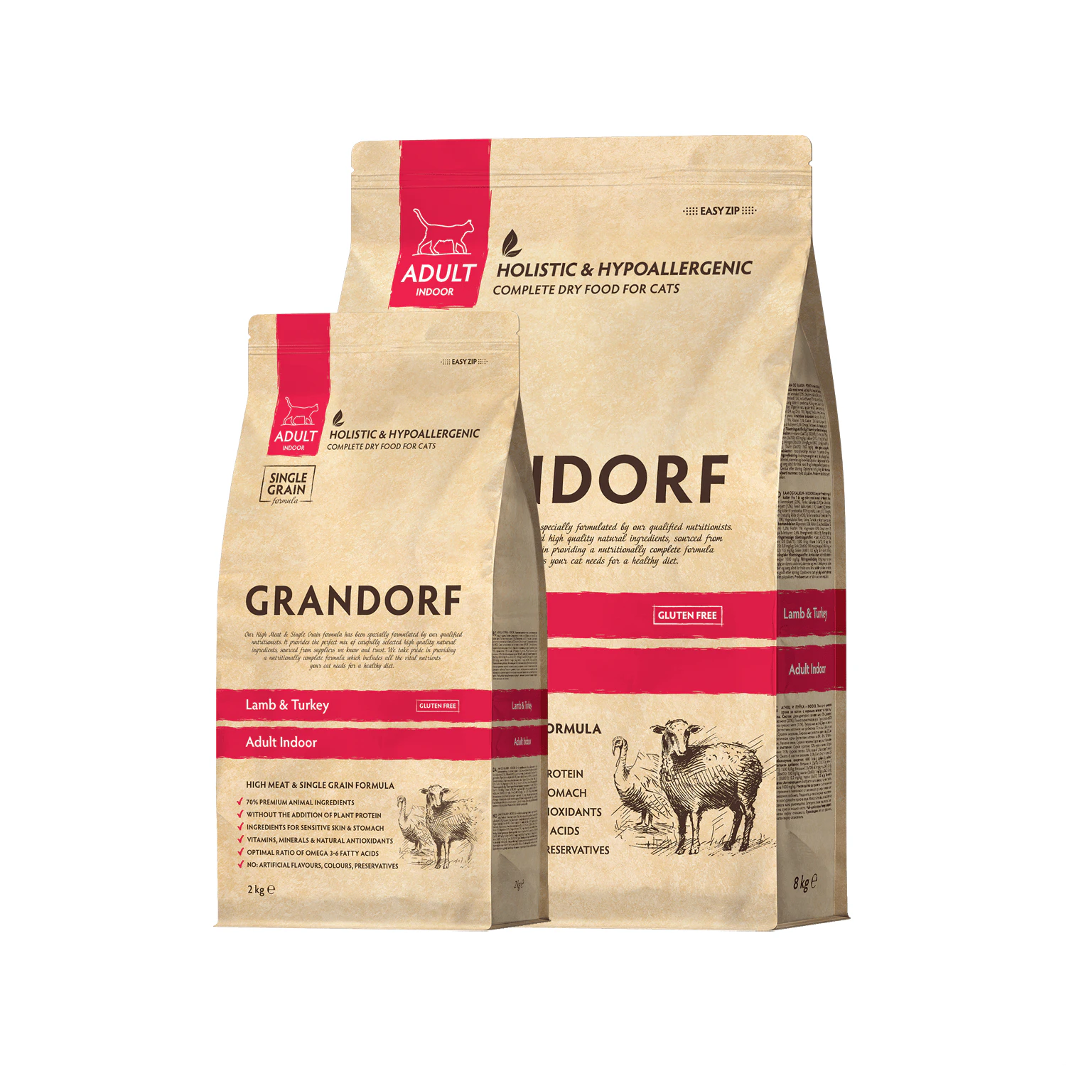 Grandorf All Breeds Adult - Indoor - Katzenfutter