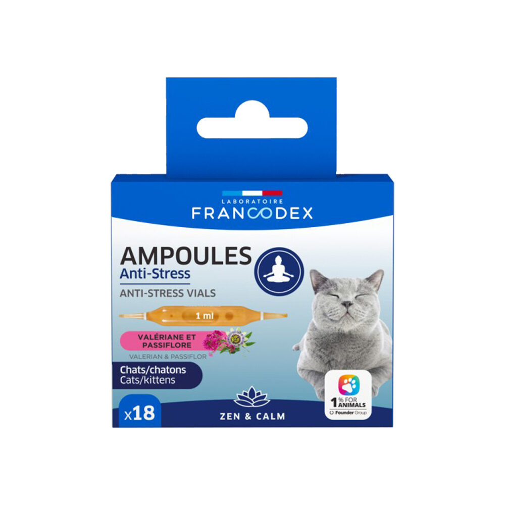 Francodex Anti-Stress Ampullen Katze - 18 x 1 ml