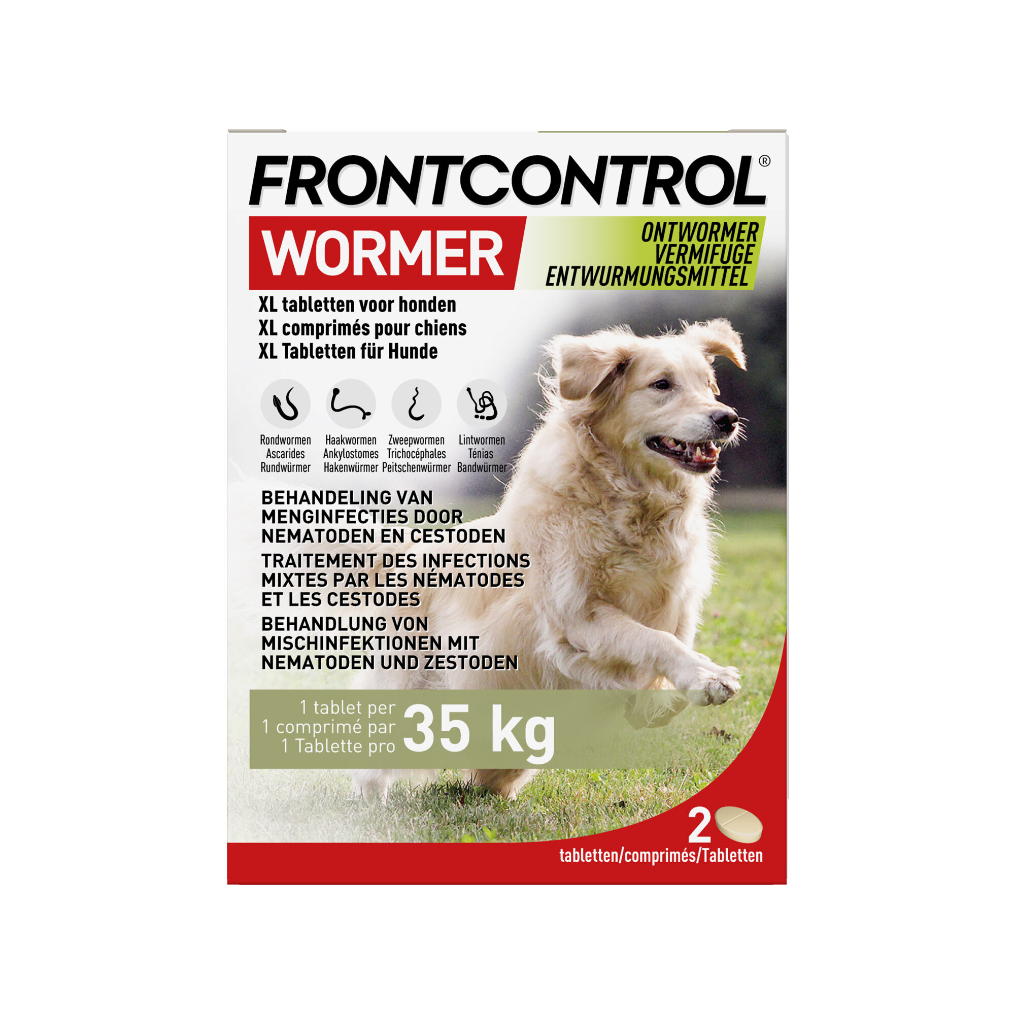 Frontcontrol Wormer Hond