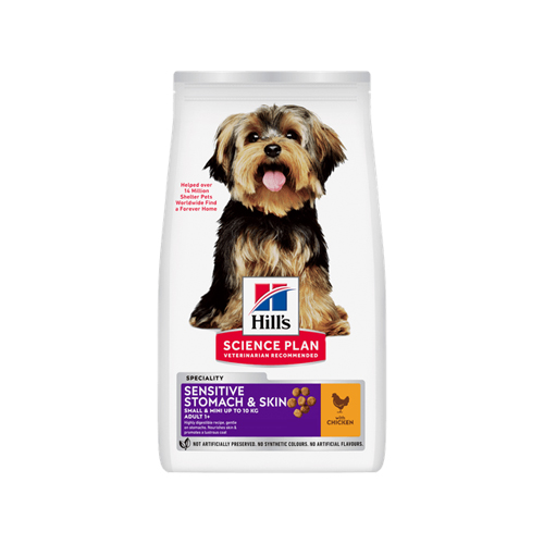 Hill's Science Plan Small & Mini - Sensitive Stomach & Skin Adult - Pollo - 1,5 kg