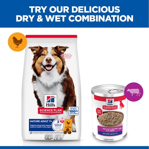 Hill's Science Plan Medium - Mature Adult 7+ - Beef - Tin