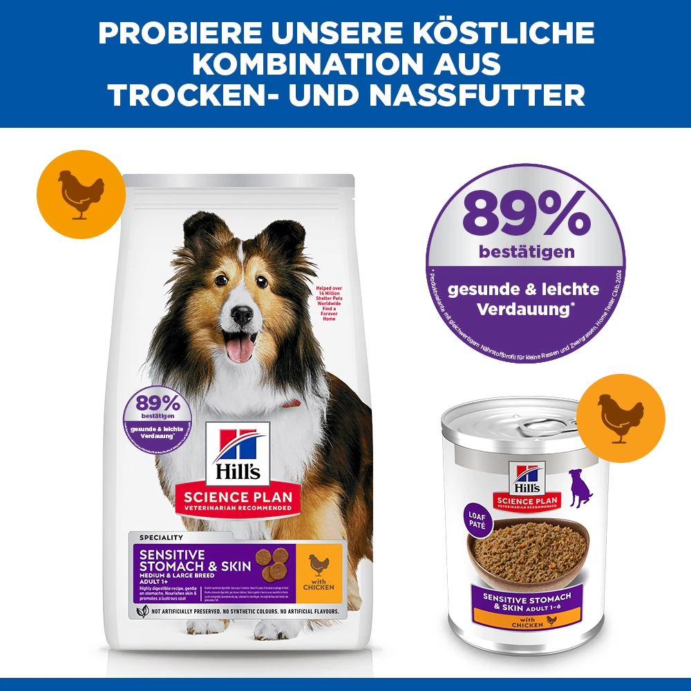 Hill's Science Plan Adult Sensitive Stomach & Skin Medium Hundefutter
