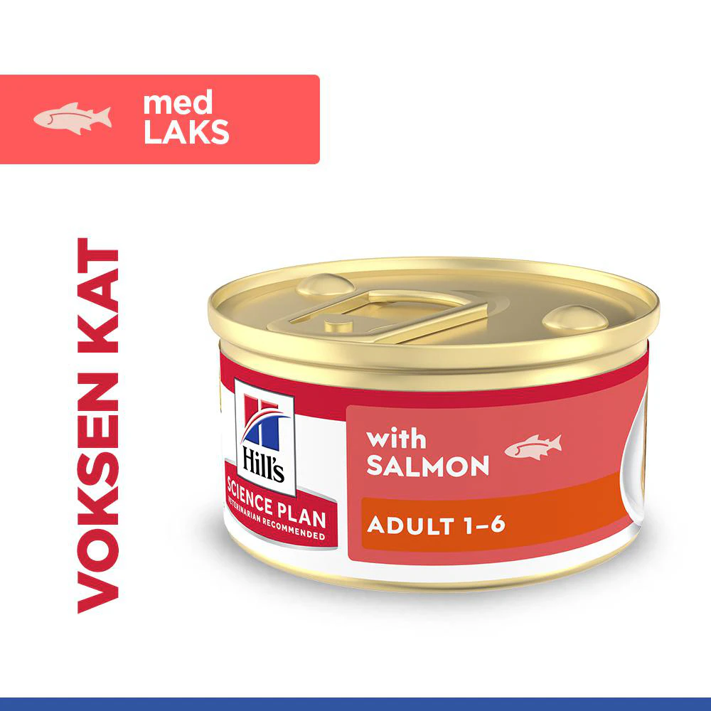 Hill's Science Plan Feline Adult Premium Mousse - Laks