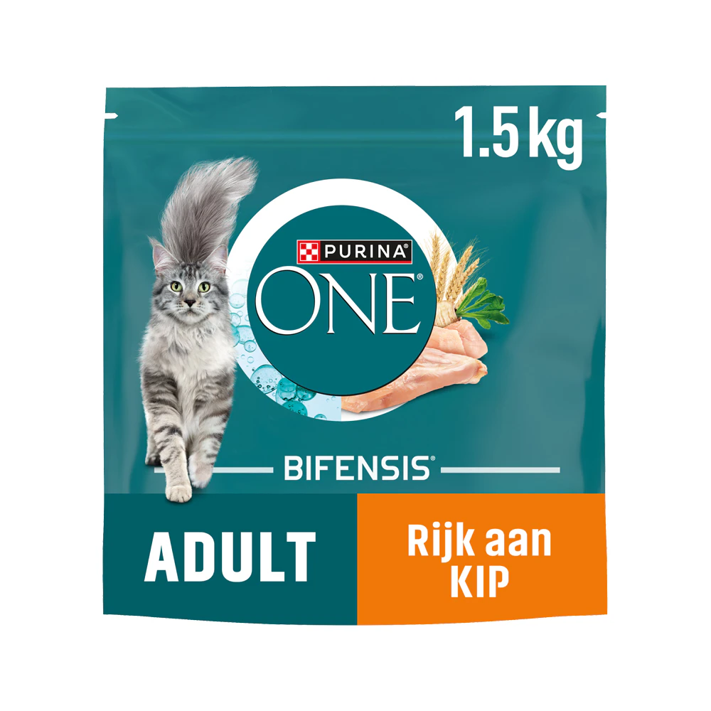 Purina ONE Adult - Kip en Volkoren Granen - 1,5 kg