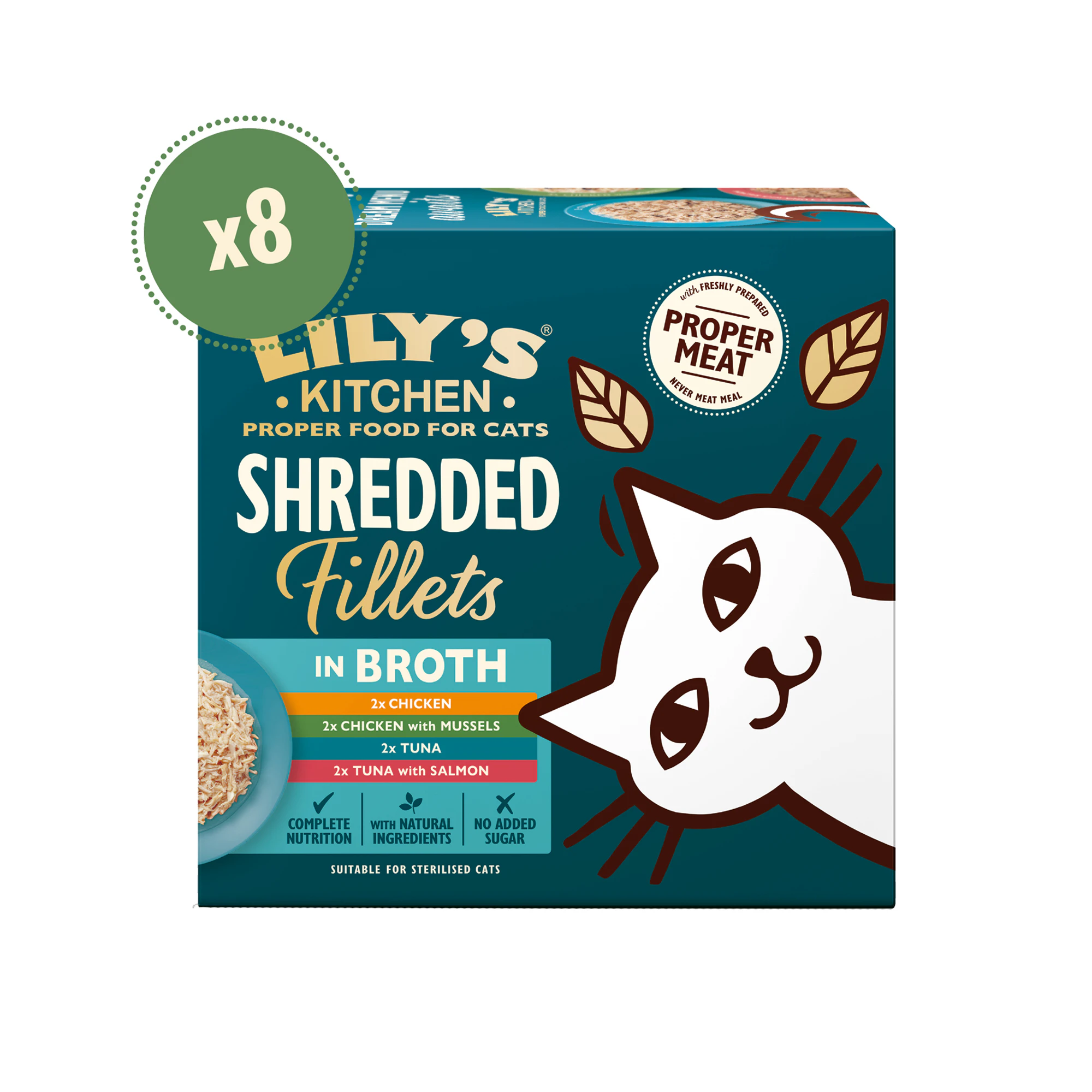 Lily’s Kitchen Cat Shredded Fillets Kattefoder - Dåse