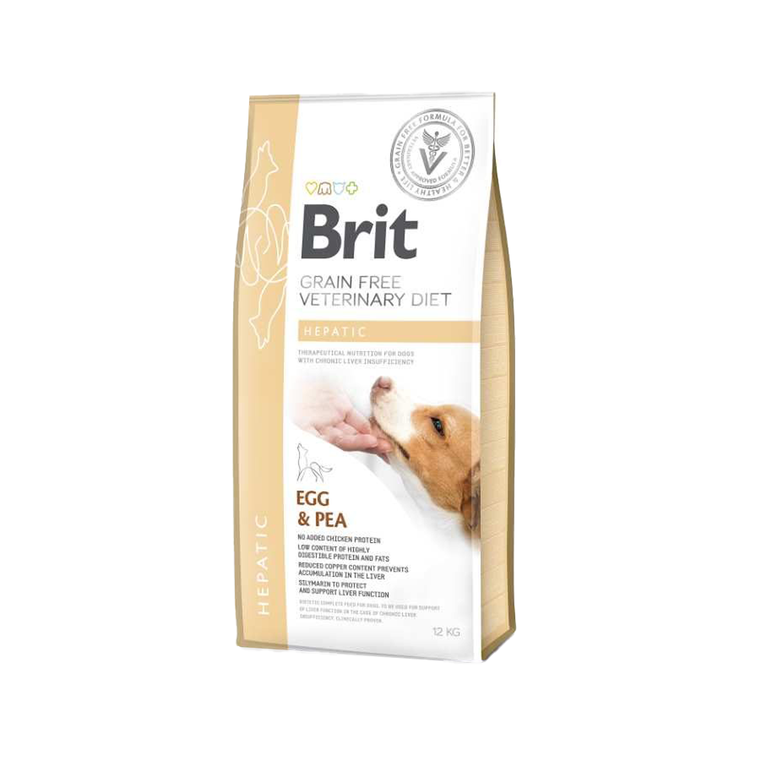 Brit Veterinary Diet Hund - getreidefrei - Hepatic - 12 kg