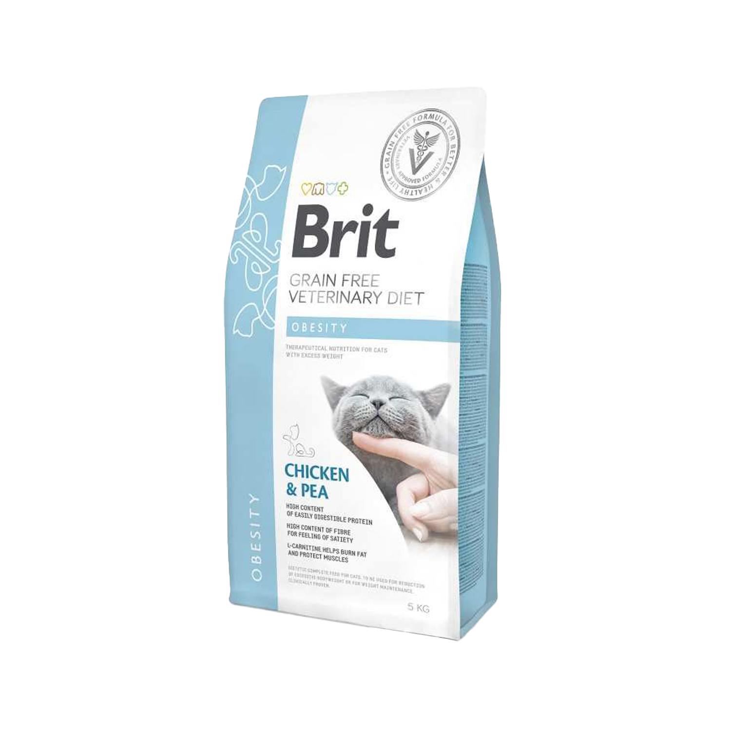 Brit Veterinary Diet Cat - Getreidefrei - Fettleibigkeit - 5 kg