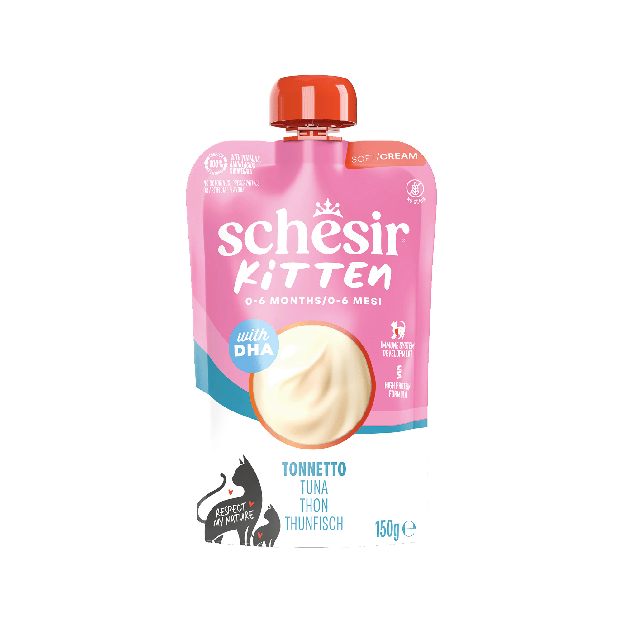 Schesir Kitten Pouch Cream