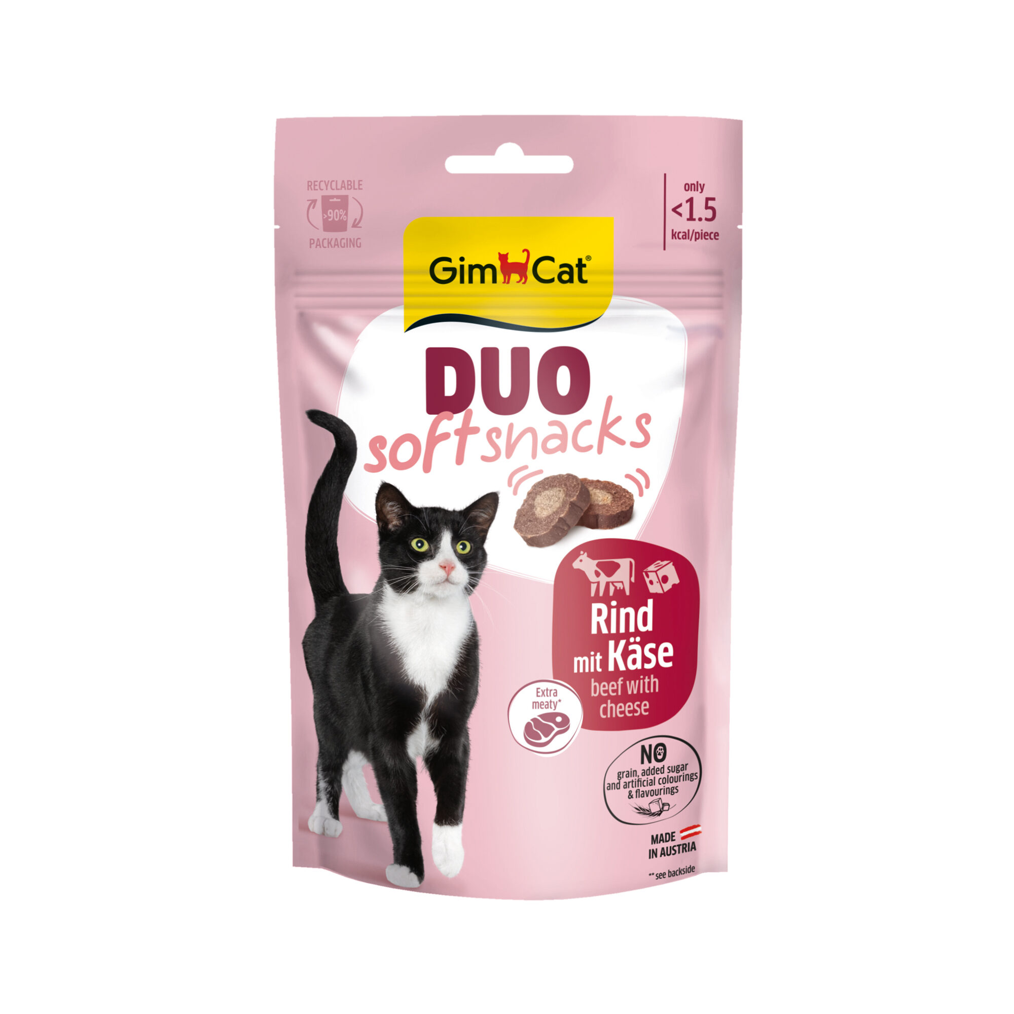 GimCat Duo Soft Snacks - Rund & Kaas - 50 gram