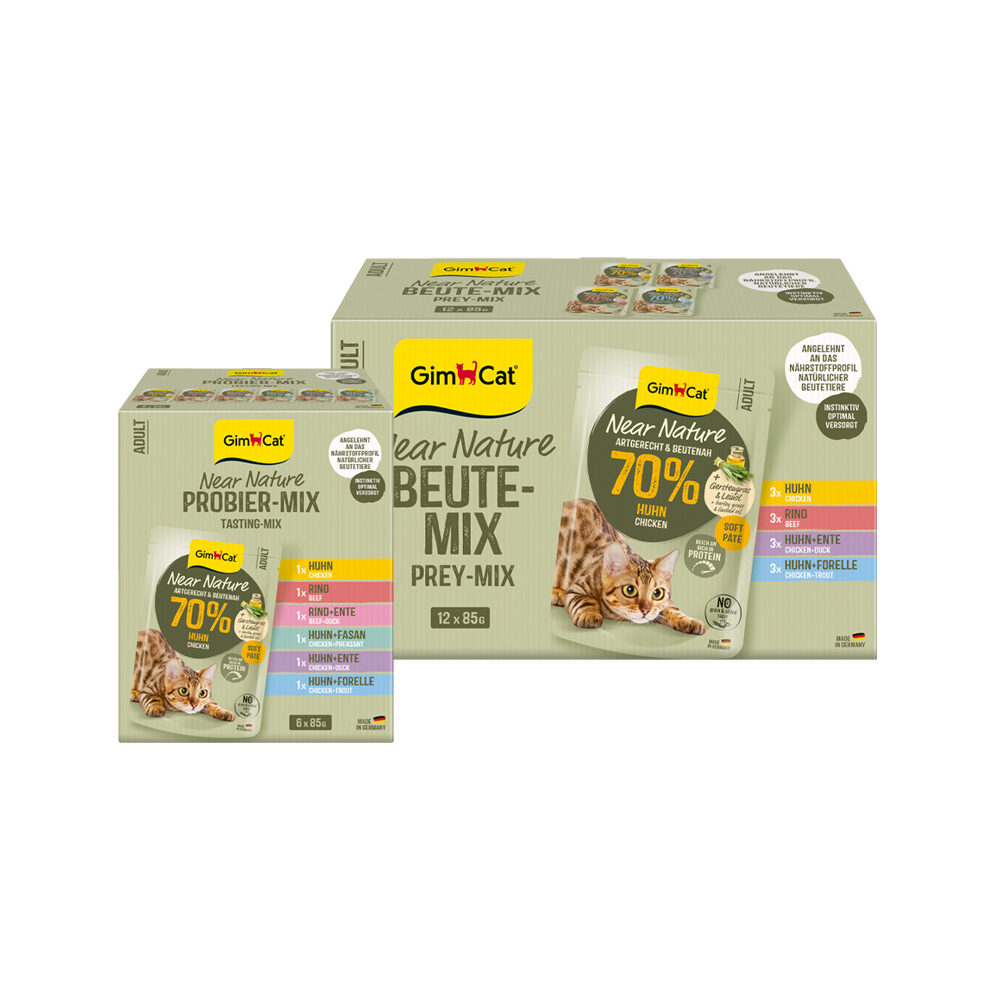 GimCat Near Nature Mix – 6 x 85 g