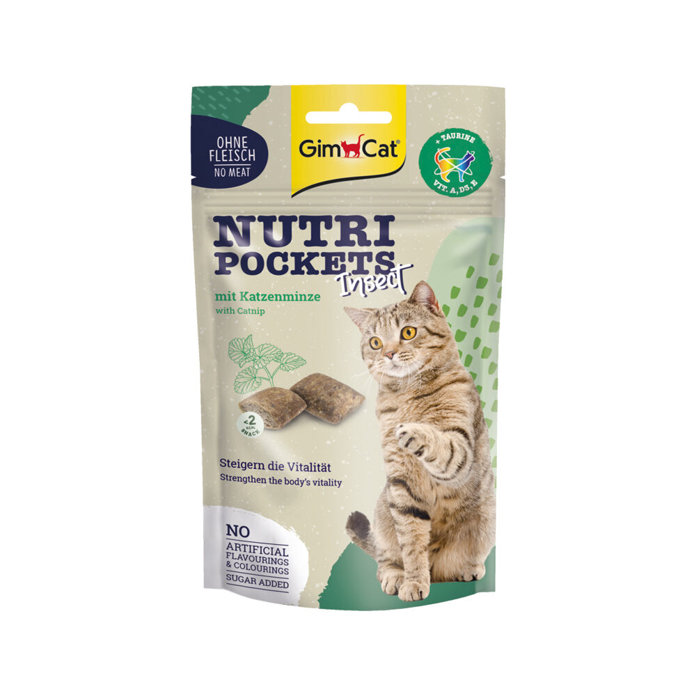 GimCat Nutri Pockets - Insect & Kattenkruid - 60 g