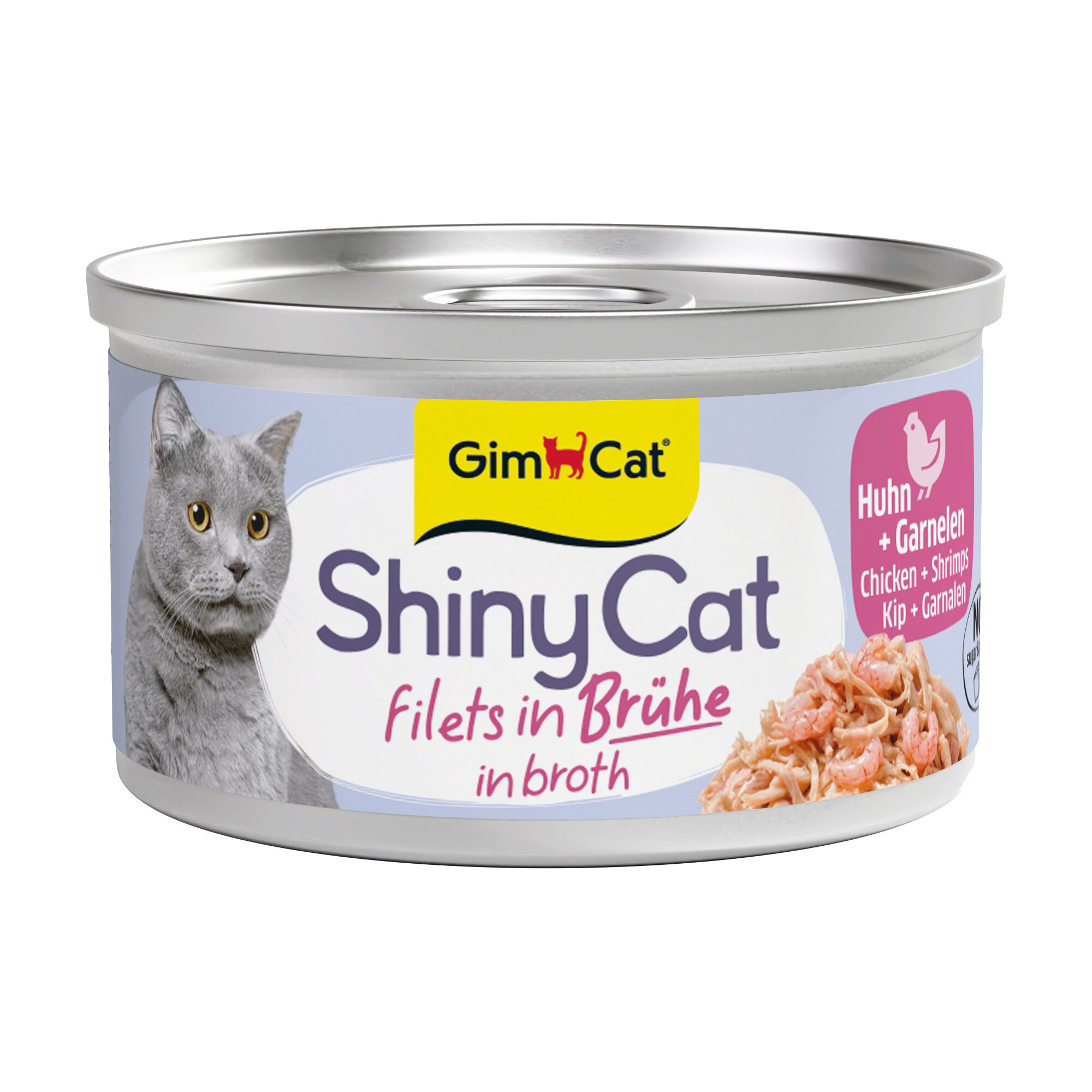 GimCat ShinyCat Filets in Broth - Chicken + Prawn